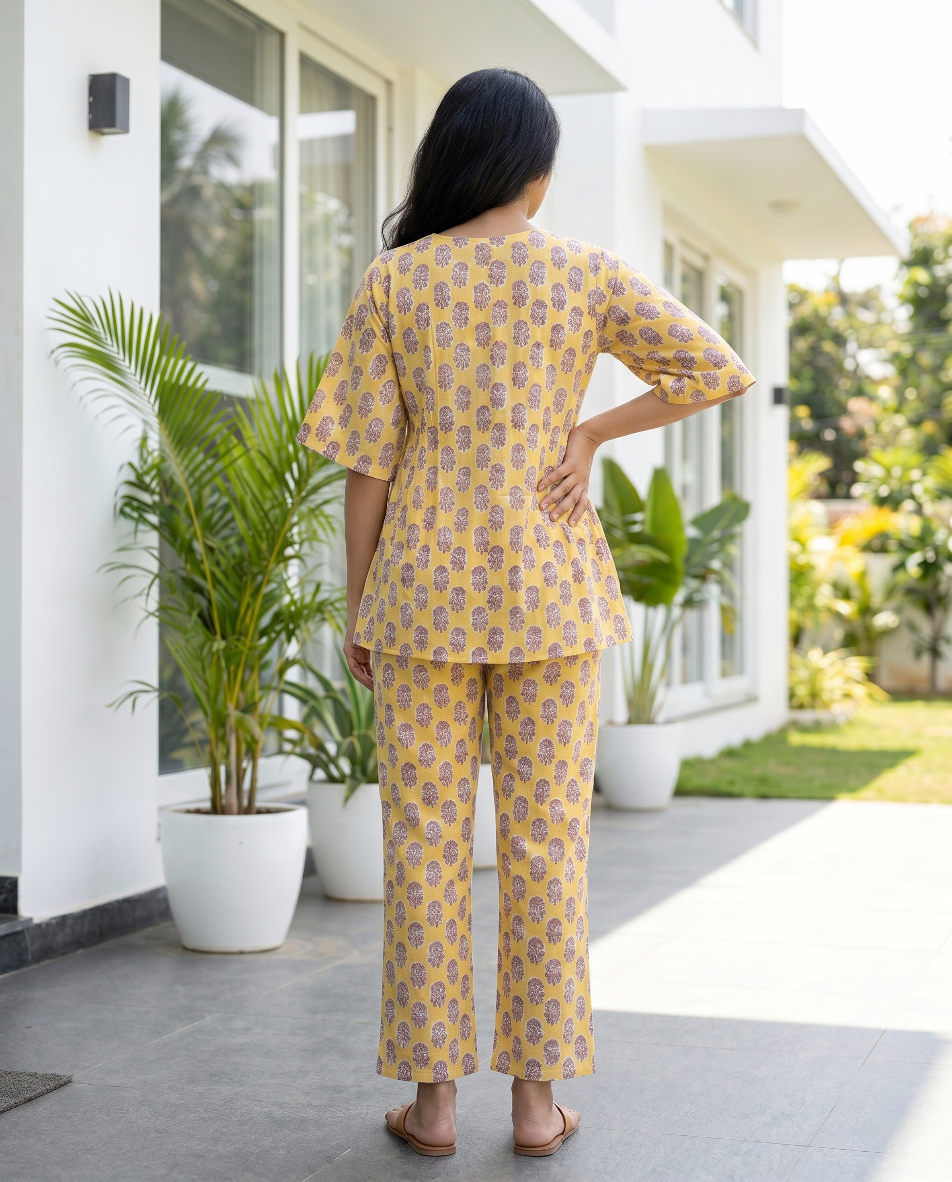 MEHER JHABLA CORD SET (HAND BLOCK)