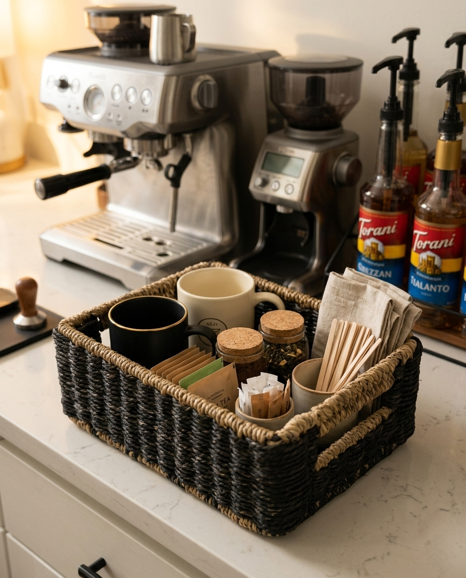 HANDMADE SABAI GRASS BLACK TOWEL BASKET
