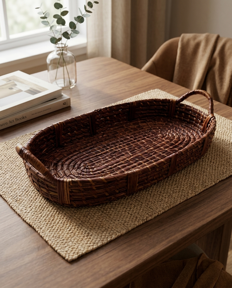 HANDMADE SIKKI OVAL TRAY