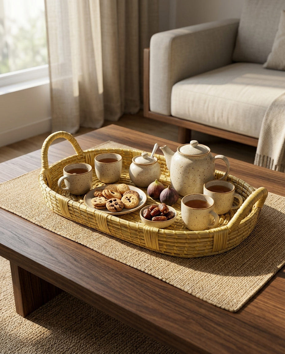 HANDMADE SIKKI OVAL TRAY