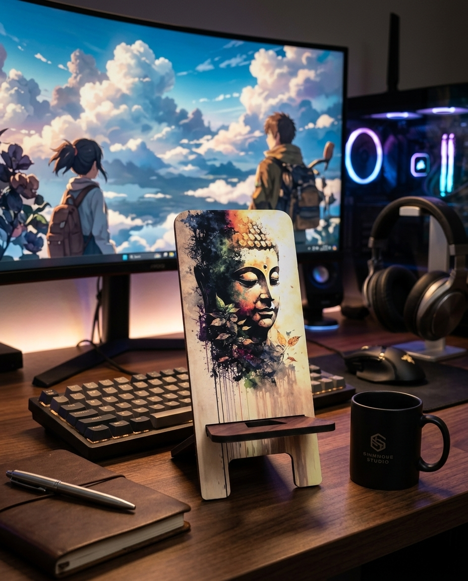 BUDDHA EASEL MOBILE STAND