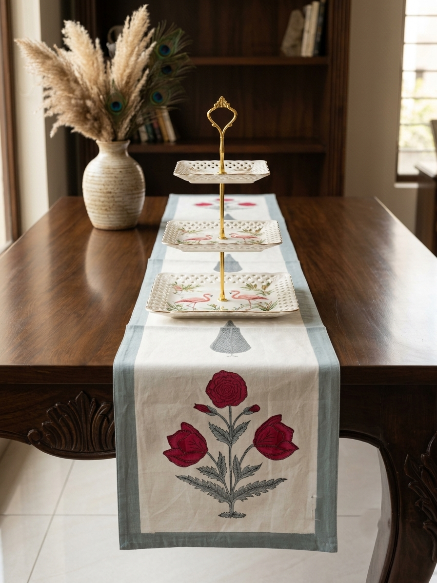 GULABI ROSE TABLE RUNNER