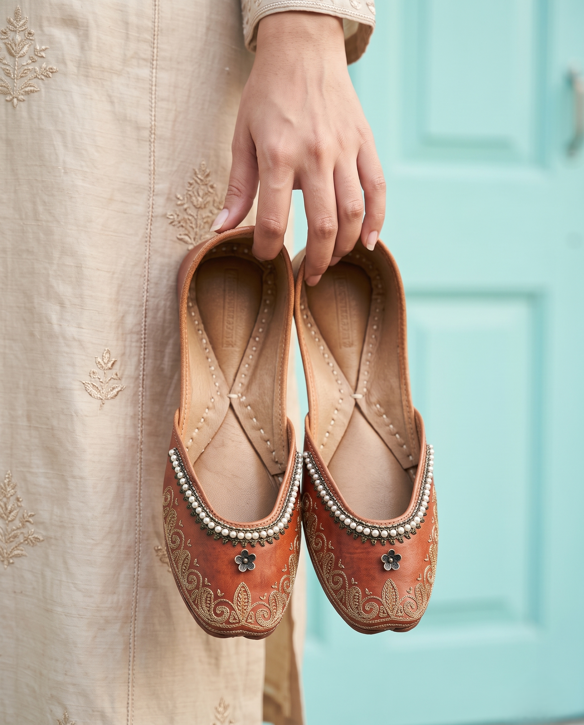 AARI BOONDA PURE LEATHER HANDCRAFTED JUTTI