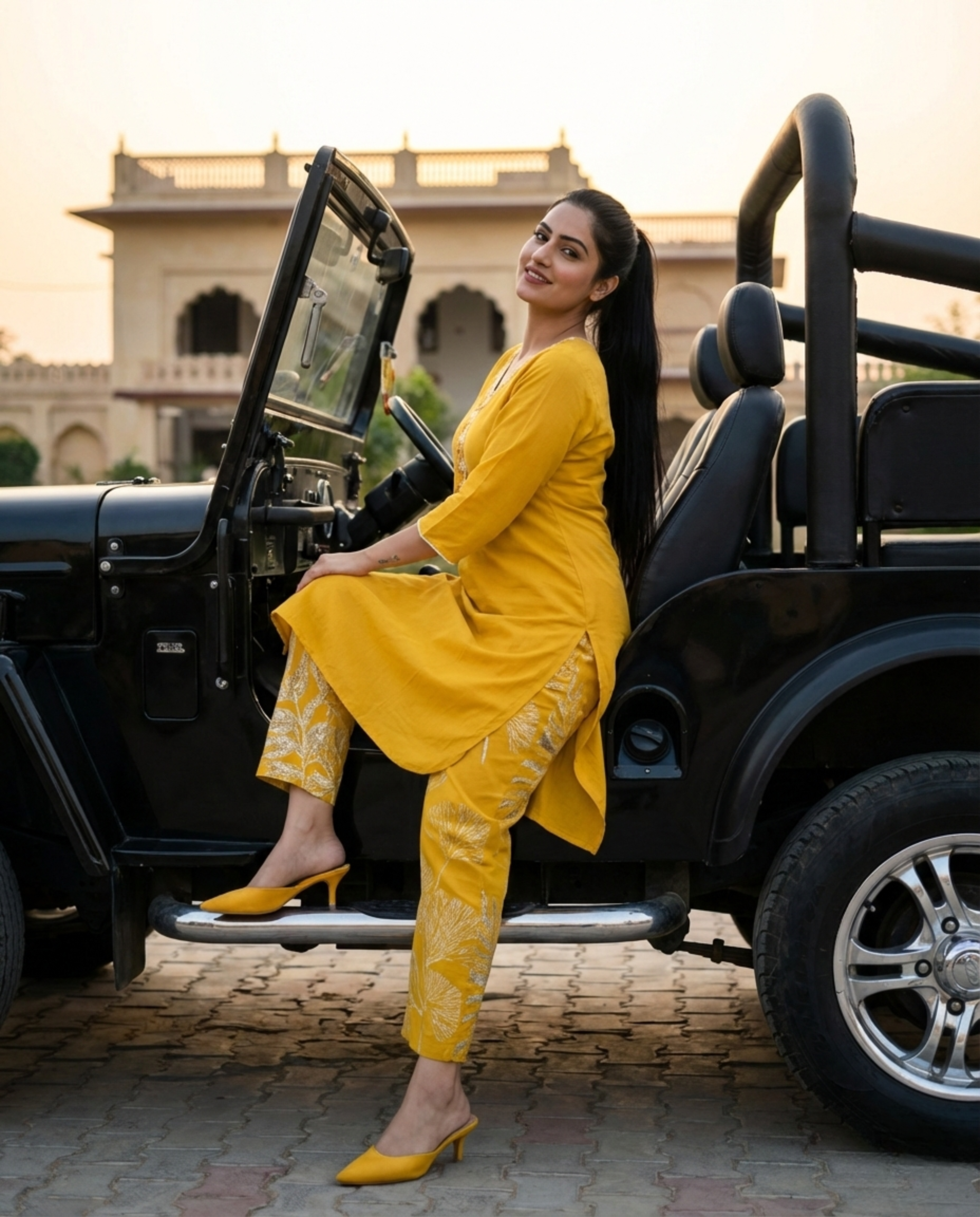 Kingfisher Designer Cotton KP Set - Yellow