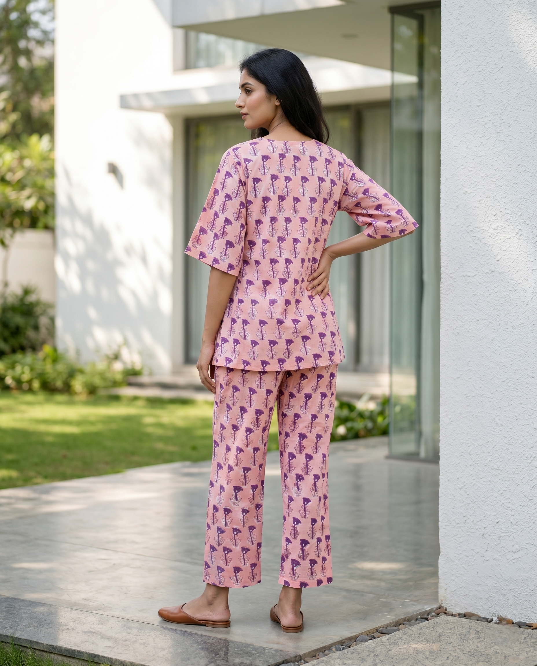 MEHER JHABLA CORD SET (HAND BLOCK)