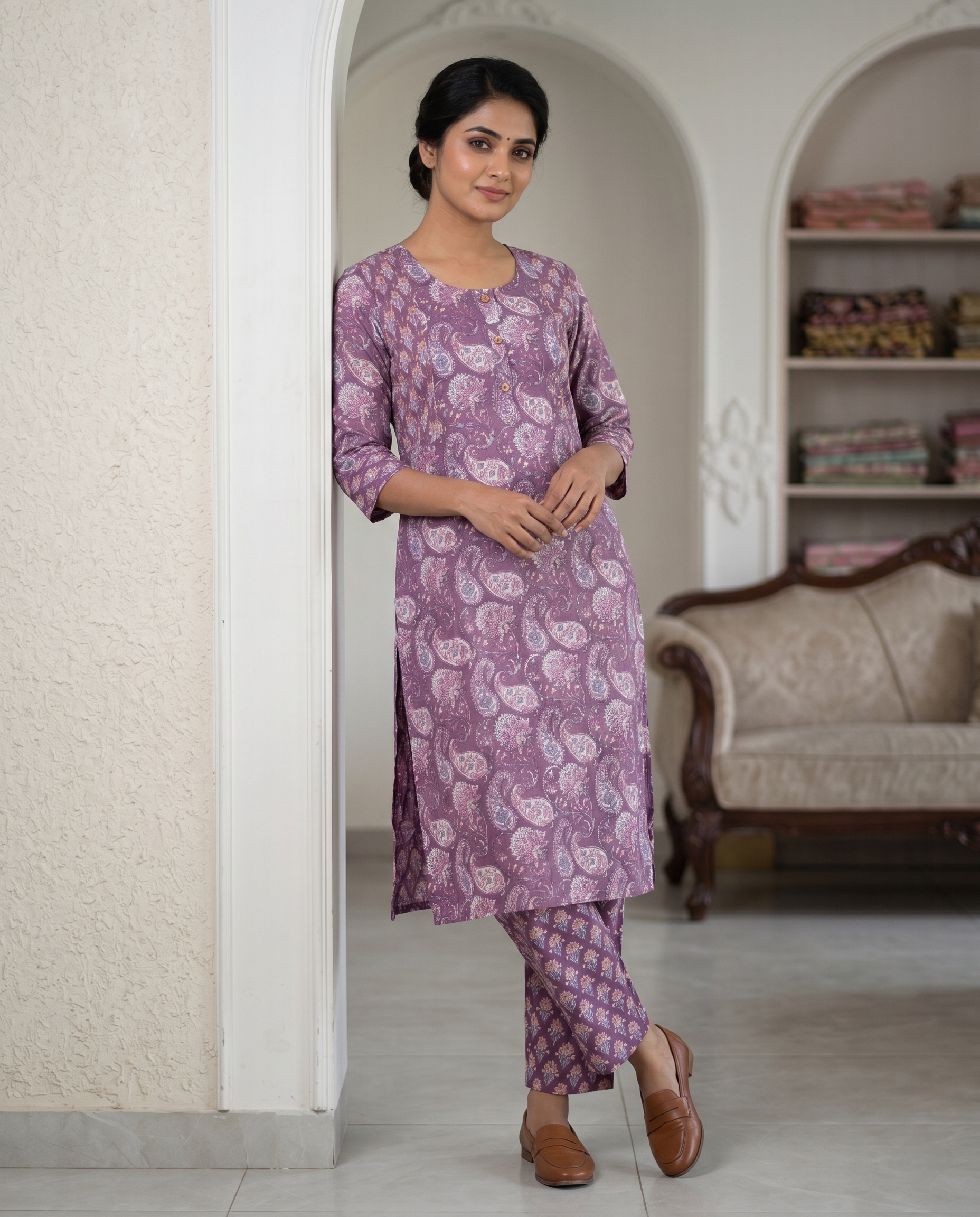 EVERYDAY GRACE KURTA PANT SET - PREMIUM COTTON