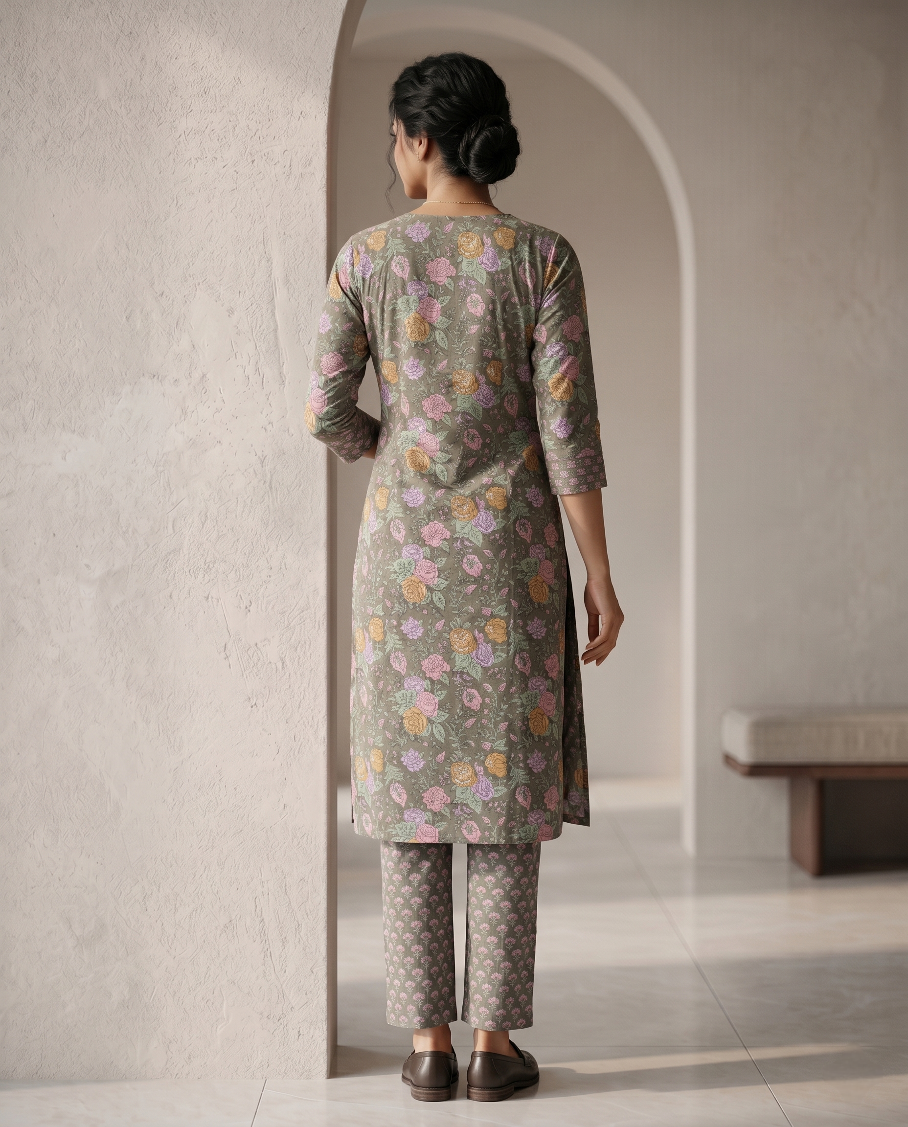 EVERYDAY GRACE KURTA PANT SET - PREMIUM COTTON