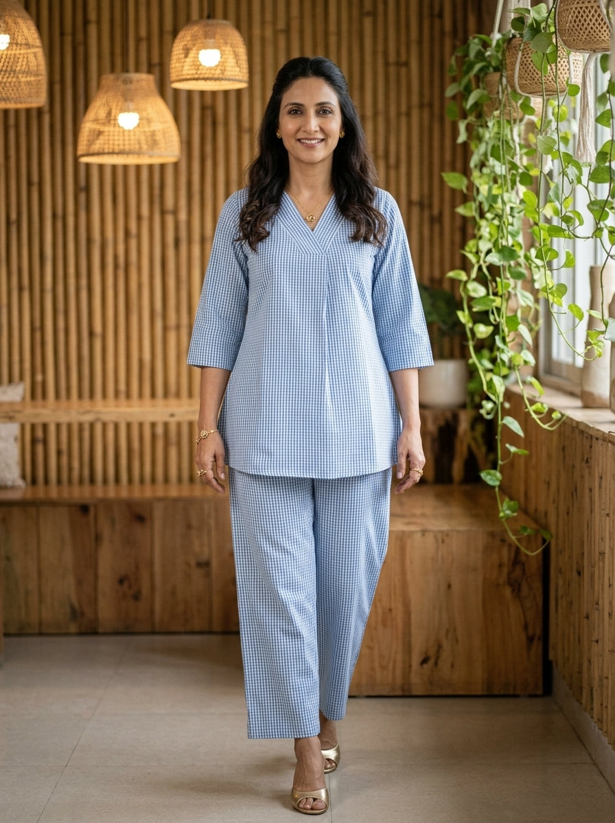 CASUAL BLUE CORDSET