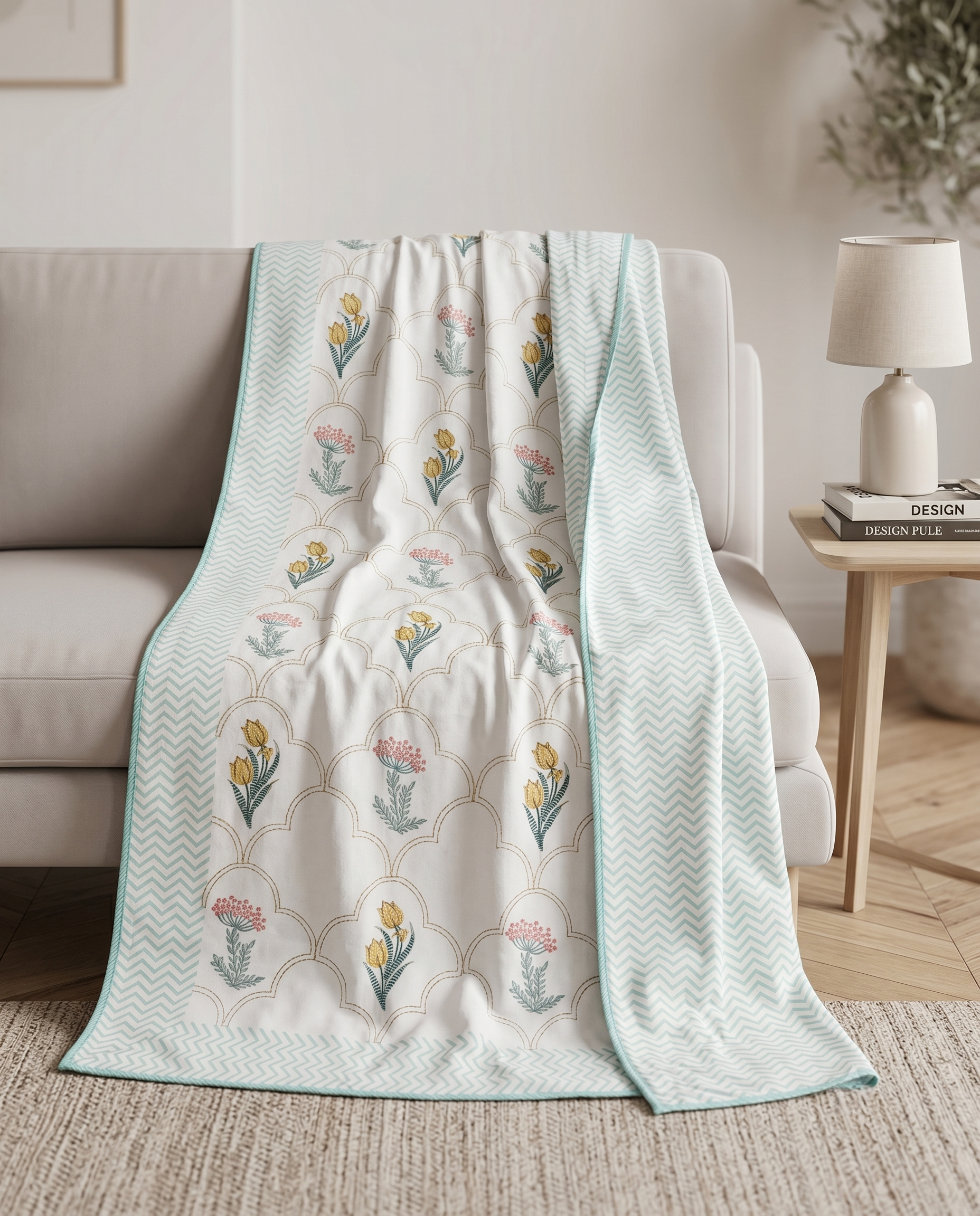 SPRING COURTYARD REVERSIBLE SINGLE DOHAR PREMIUM COTTON