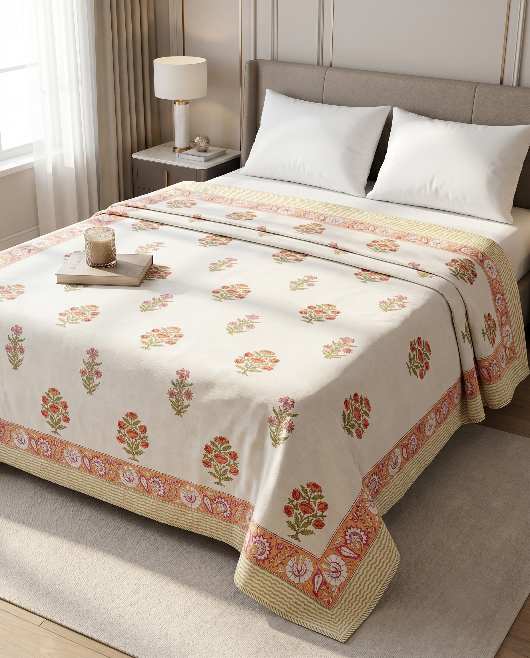 SUNEHRI BAGH REVERSIBLESINGLE DOHAR PREMIUM COTTON