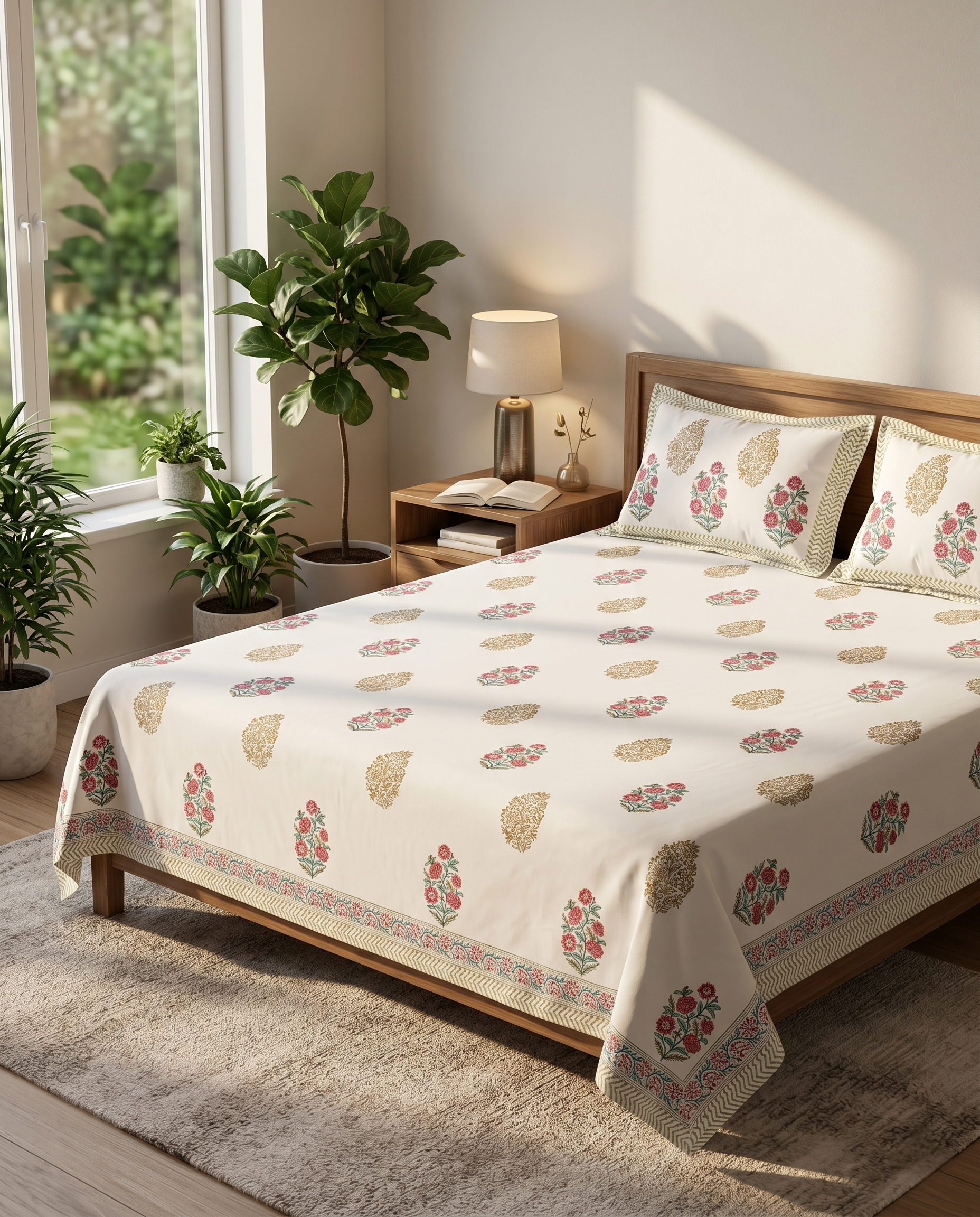 THE GULBAHAR BLOSSOM PREMIUM BEDSHEET