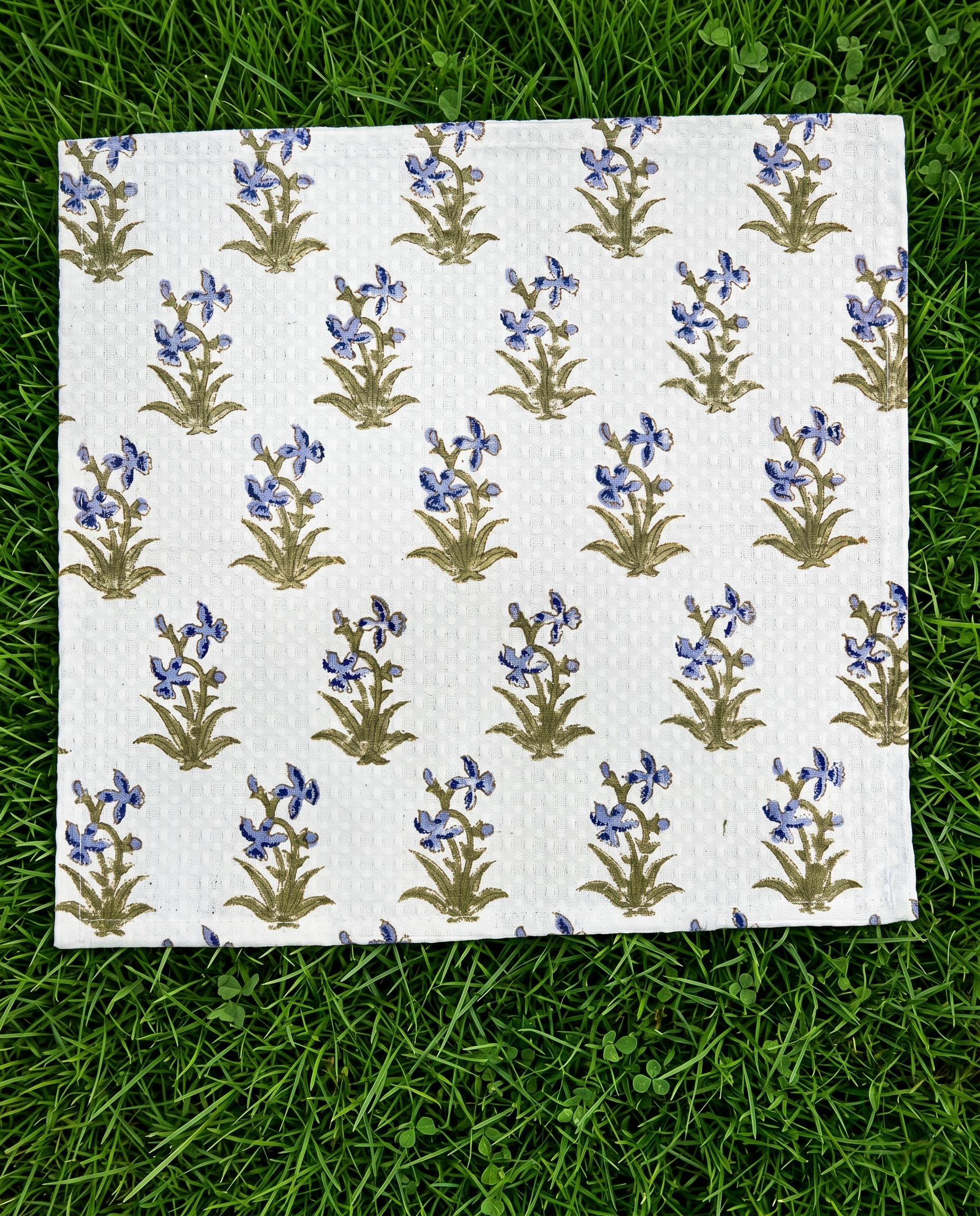 BOTANICAL PRINT FACE TOWEL (HANDBLOCK)