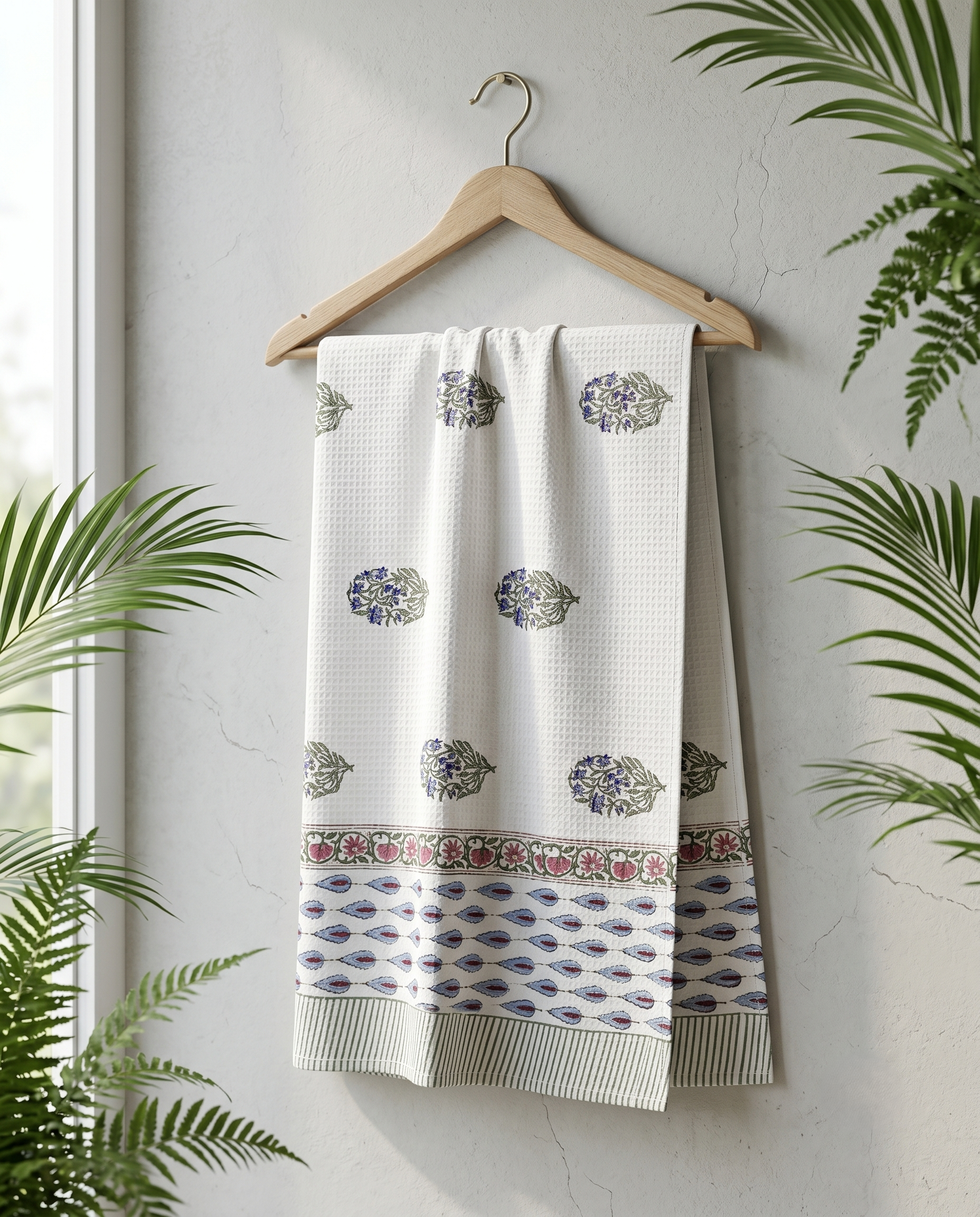 MEADOW PREMIUM WAFFLE TOWEL (HANDBLOCK)