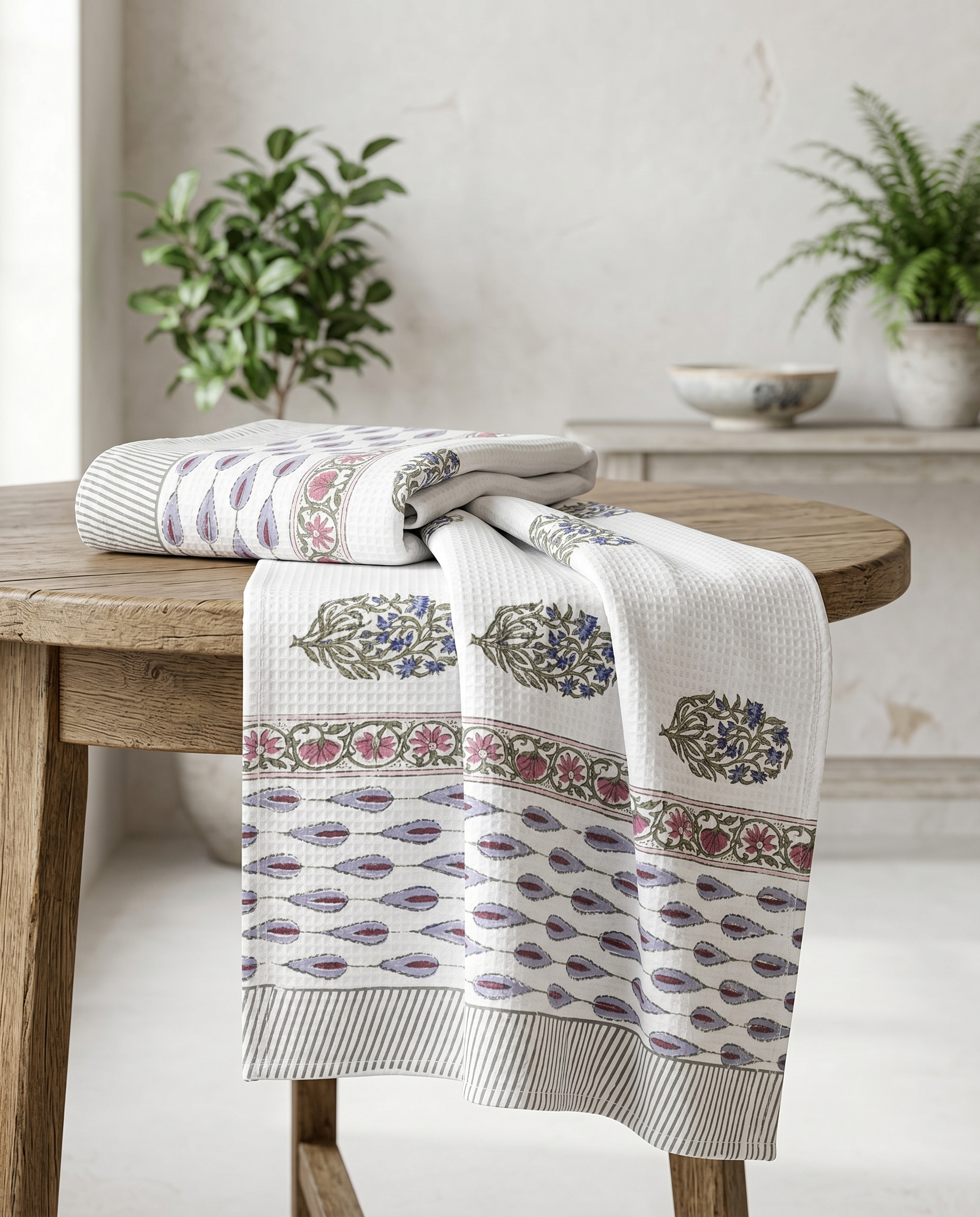 MEADOW PREMIUM WAFFLE TOWEL (HANDBLOCK)