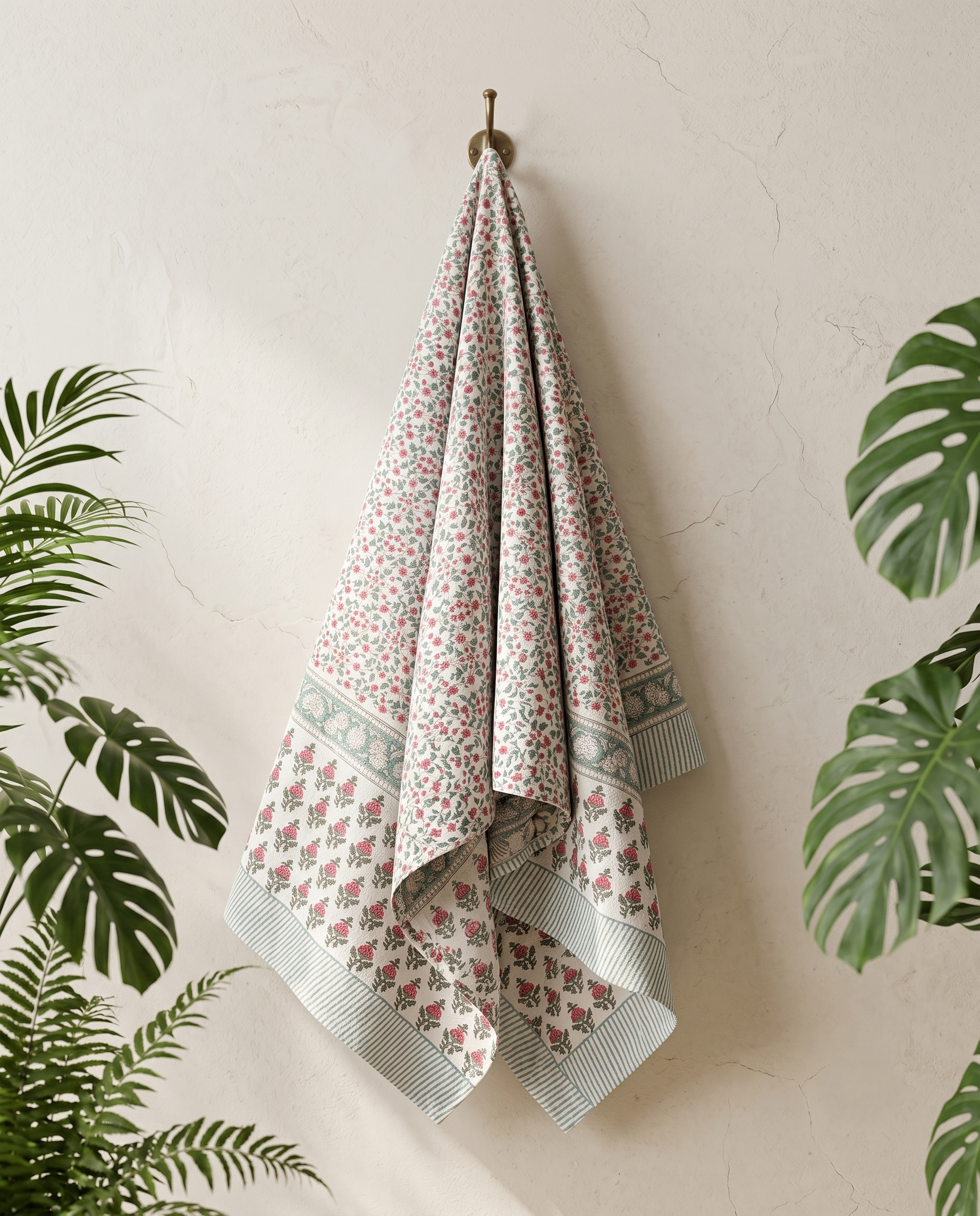 ROSE MEADOW PREMIUM WAFFLE TOWEL (HANDBLOCK)