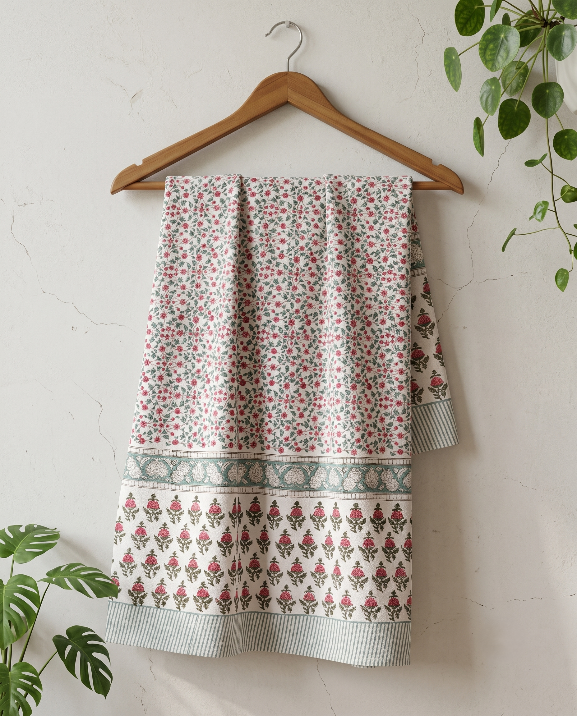 ROSE MEADOW PREMIUM WAFFLE TOWEL (HANDBLOCK)