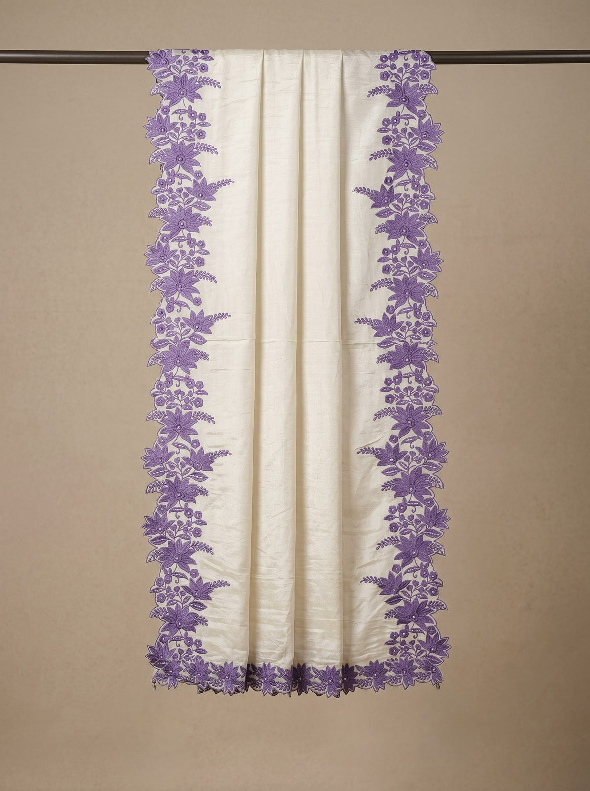 FLORAL EMBROIDEY TISSUE SILK DUPATTA