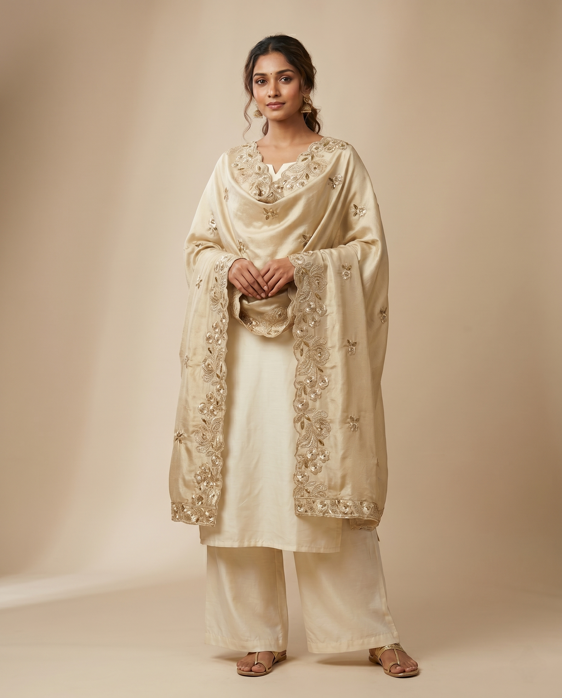 LUXURY BORDER TISSUE TISSUE DUPATTA