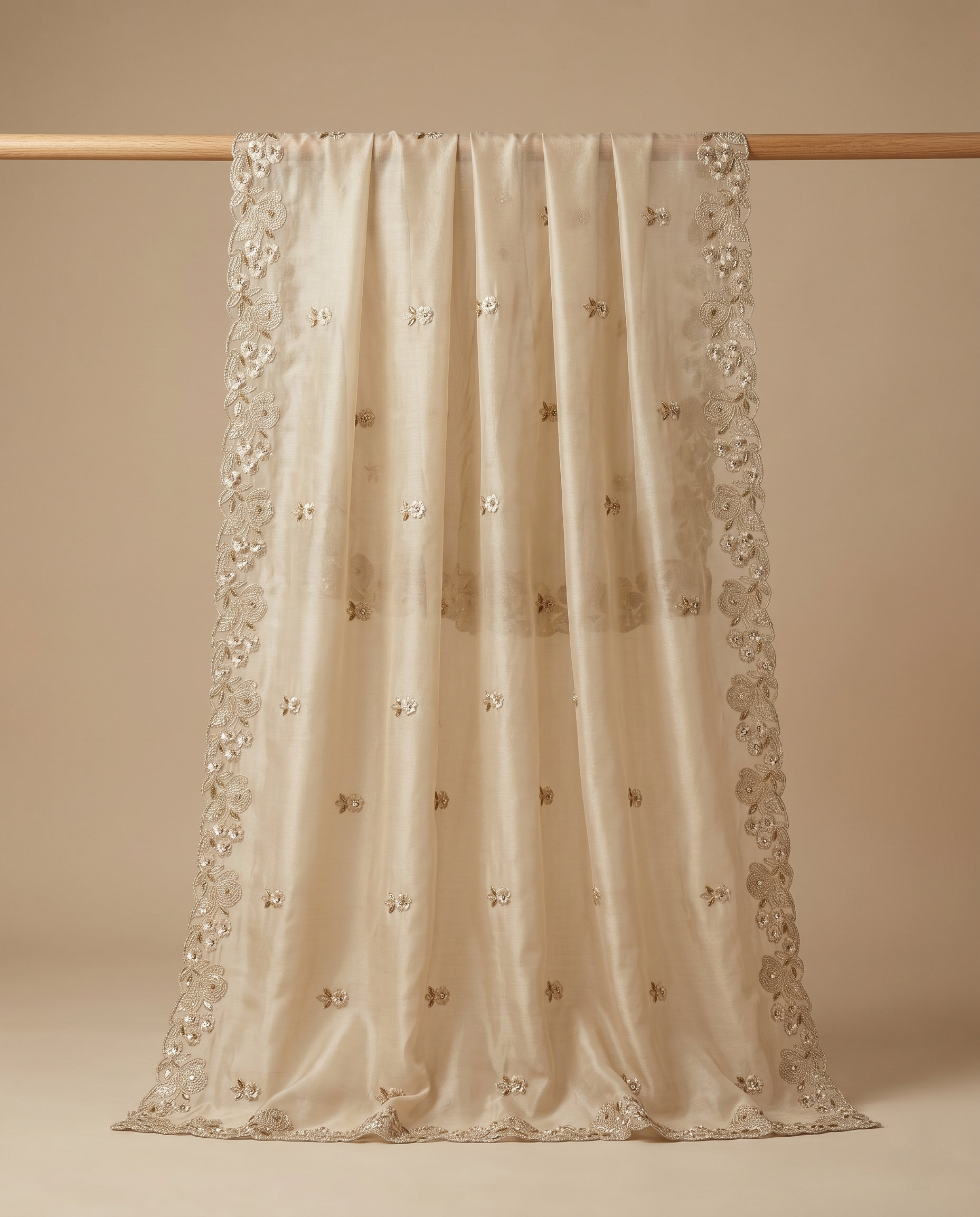 LUXURY BORDER TISSUE TISSUE DUPATTA