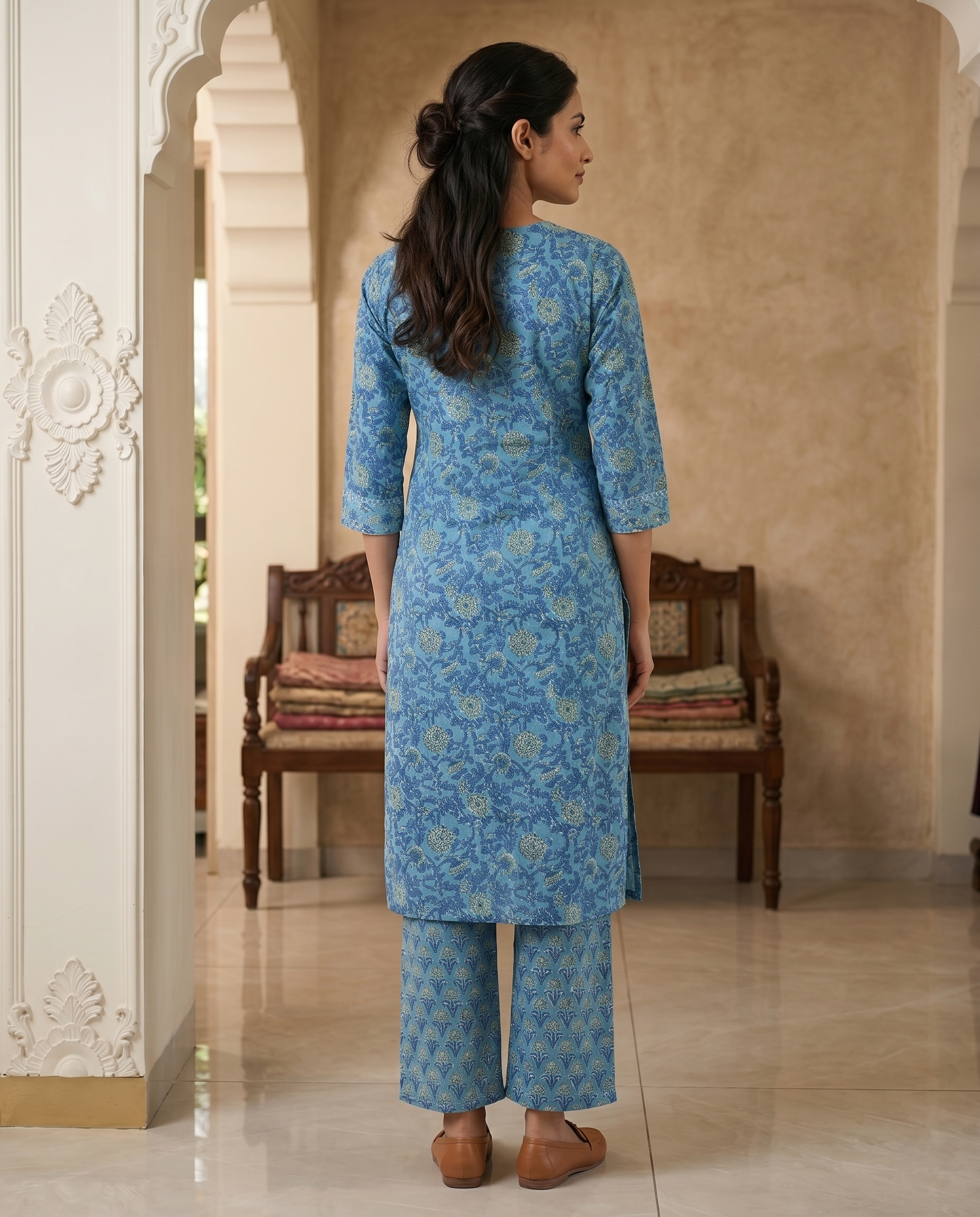 EVERYDAY GRACE KURTA PANT SET - PREMIUM COTTON