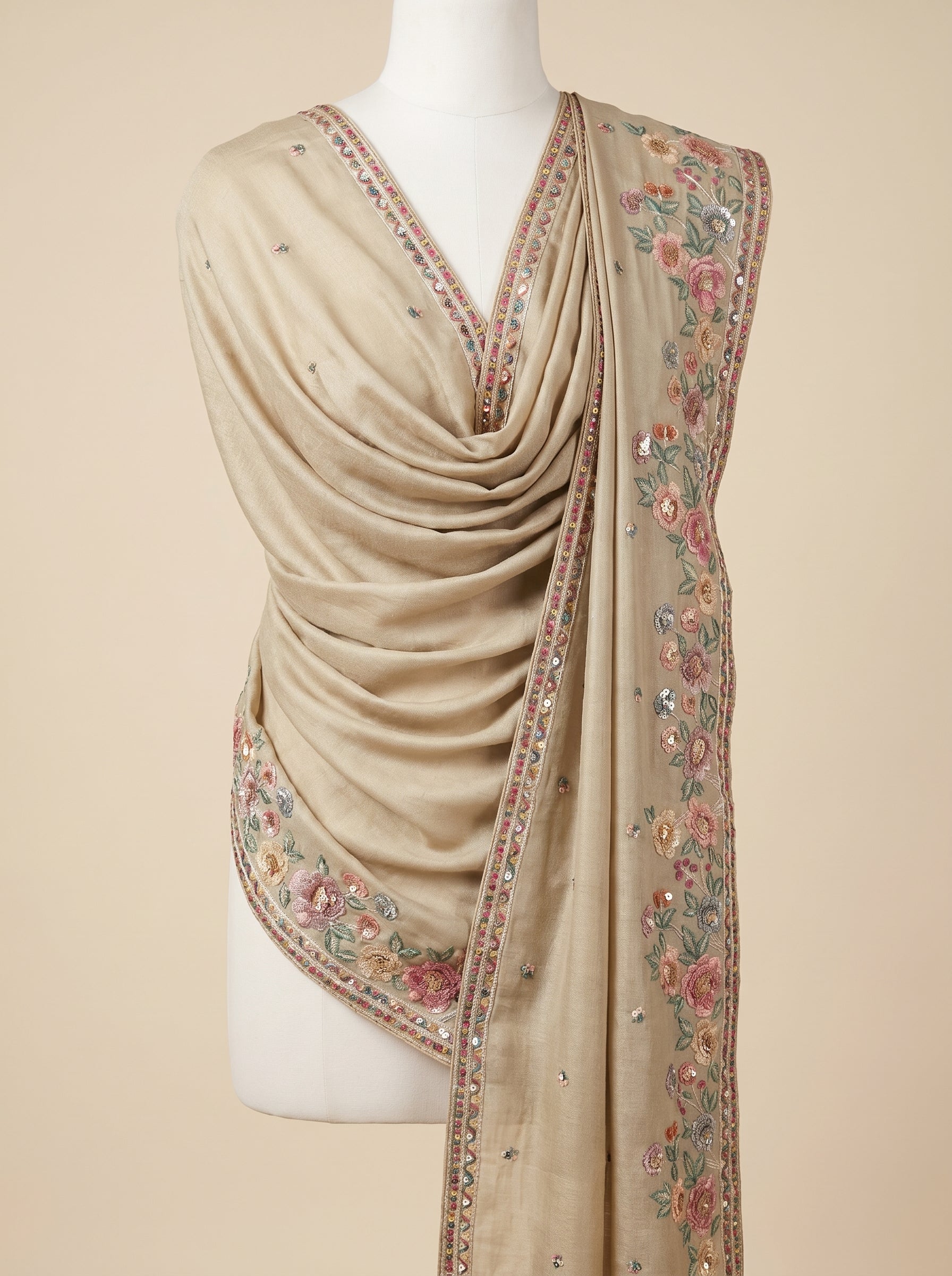 LUXURY WORK TISSUE SILK TISSUE DUPATTA