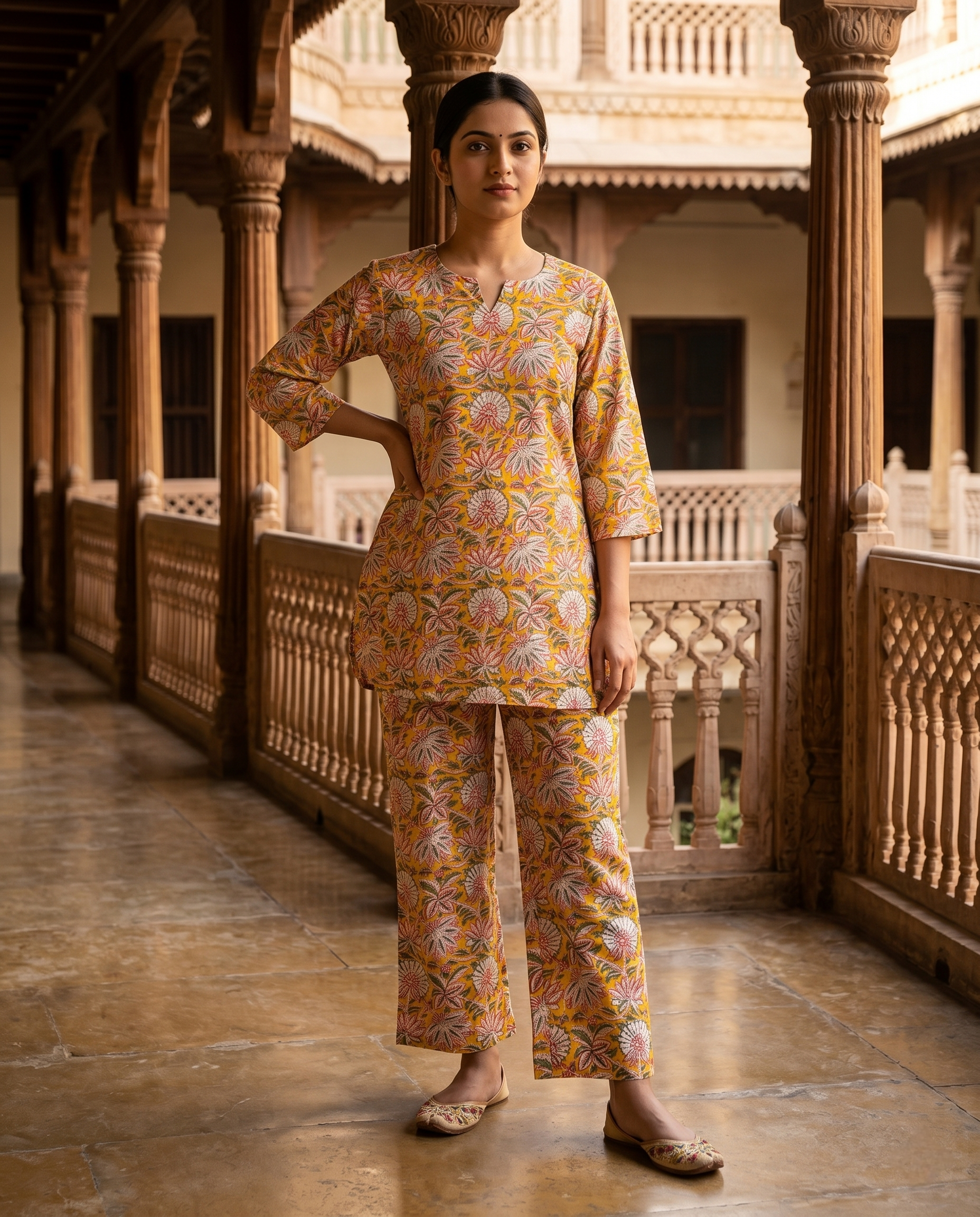 SUKUN DAILY WEAR CORDSET (HAND BLOCK)