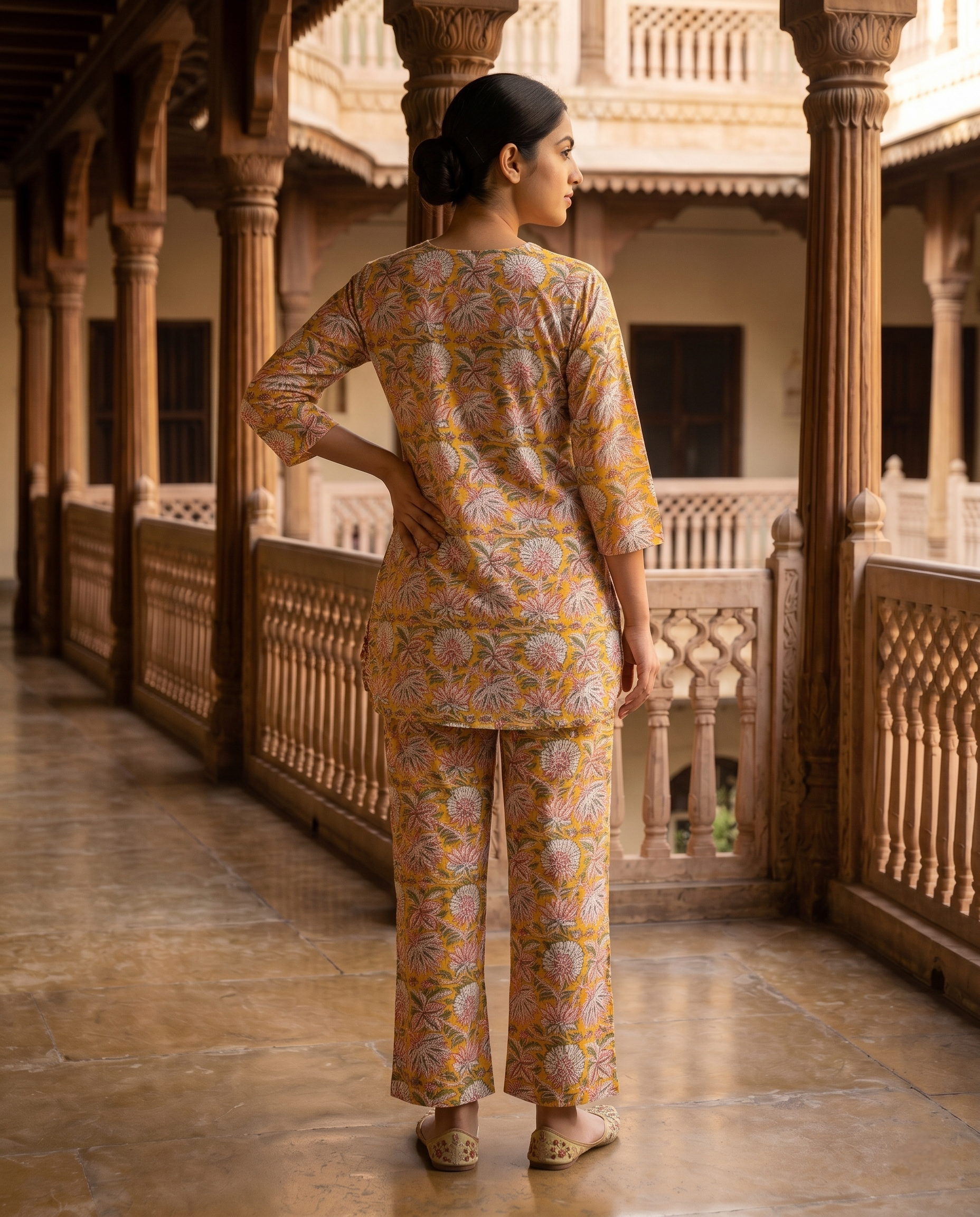 SUKUN DAILY WEAR CORDSET (HAND BLOCK)