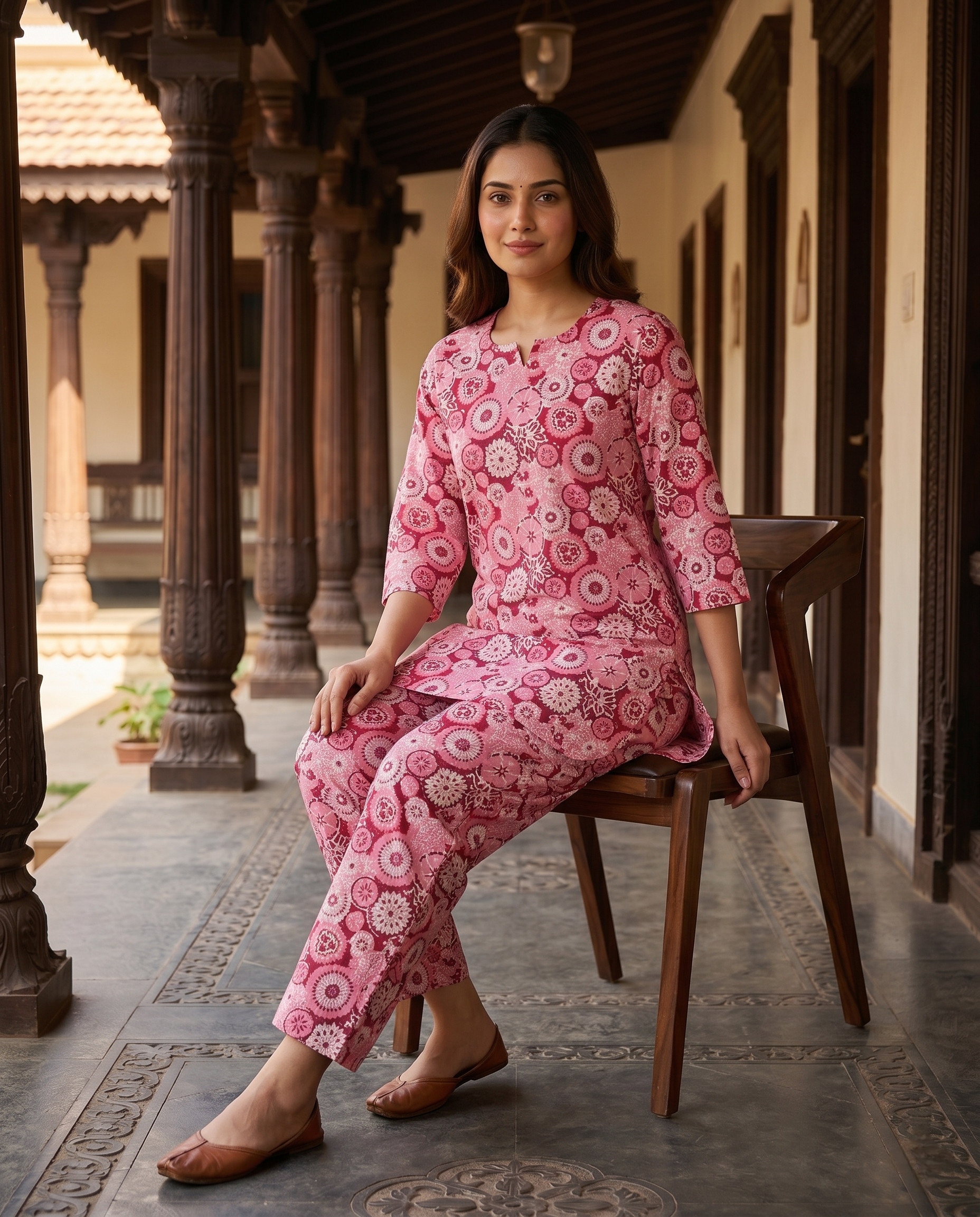 SUKUN DAILY WEAR CORDSET (HAND BLOCK)