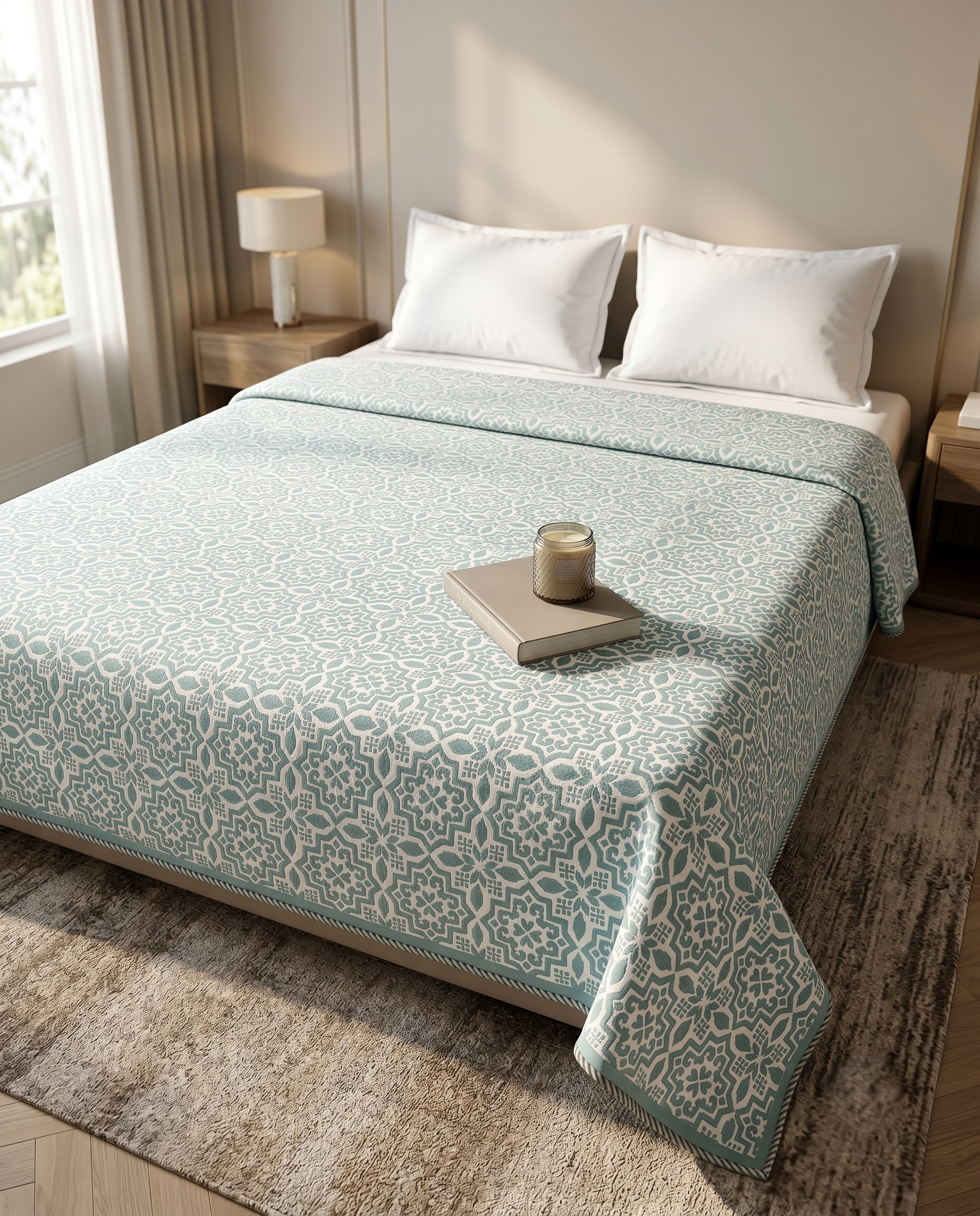 MOROCCAN PATTERN REVERSIBLE COTTON DOHAR