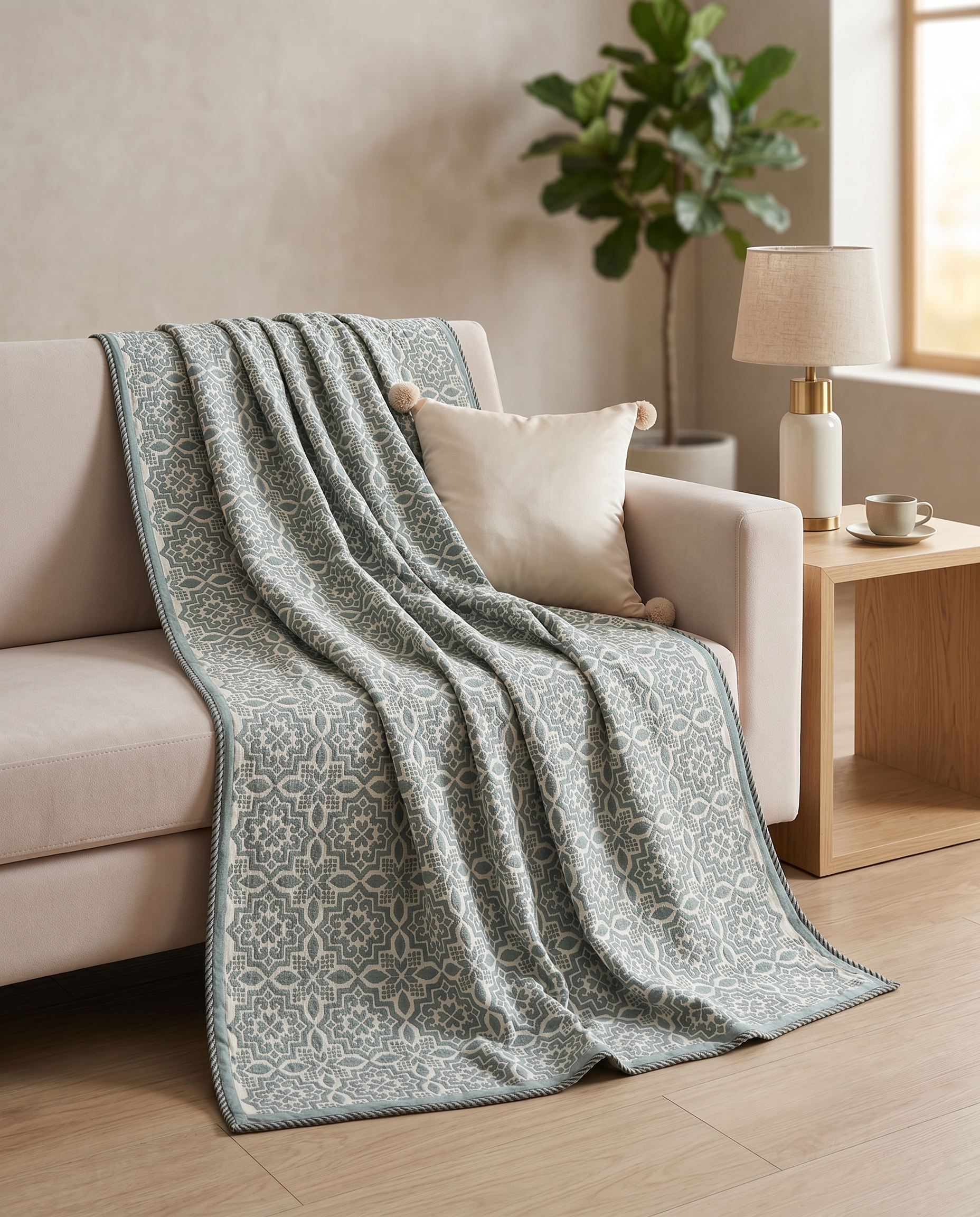 MOROCCAN PATTERN REVERSIBLE COTTON DOHAR