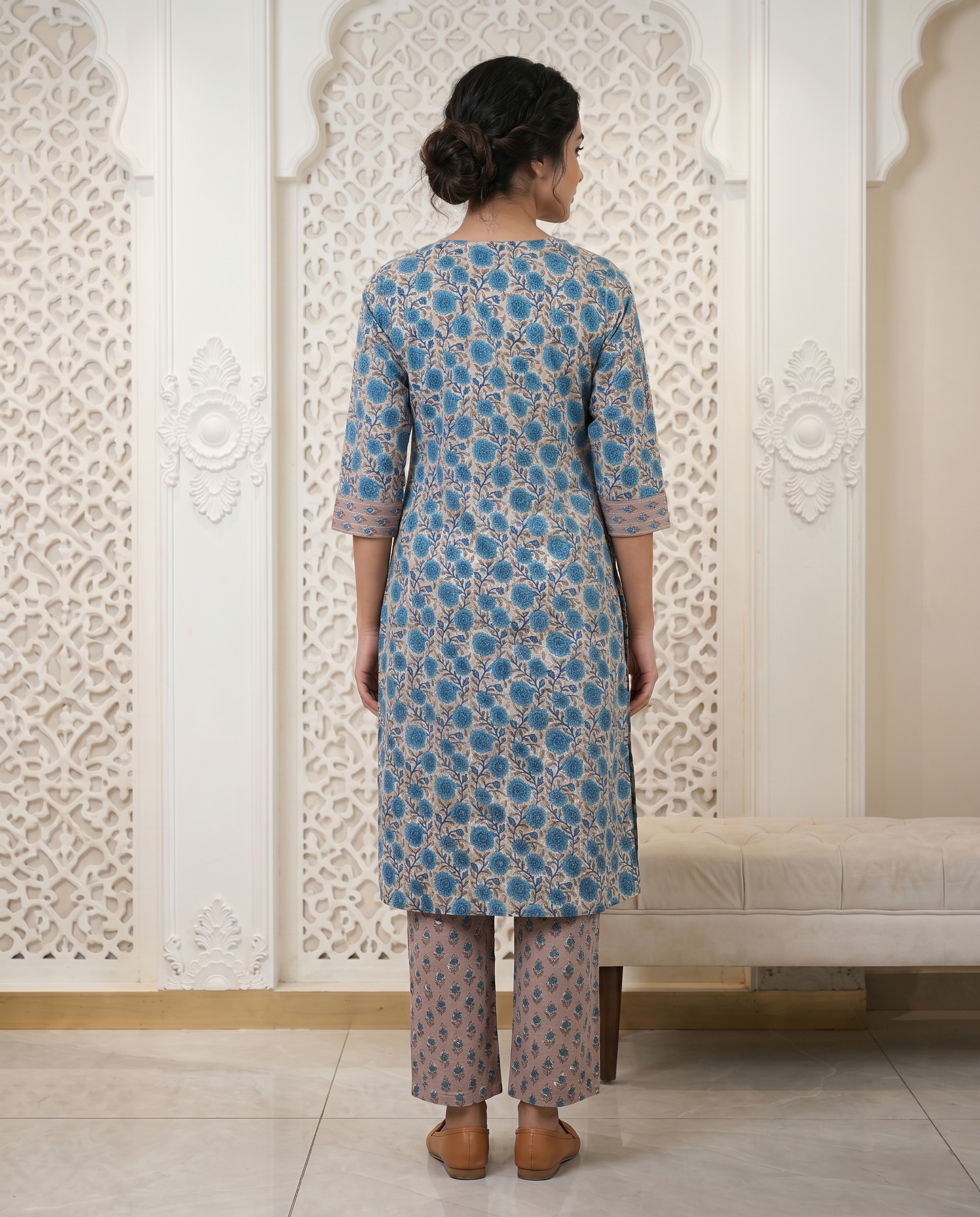 EVERYDAY GRACE KURTA PANT SET - PREMIUM COTTON