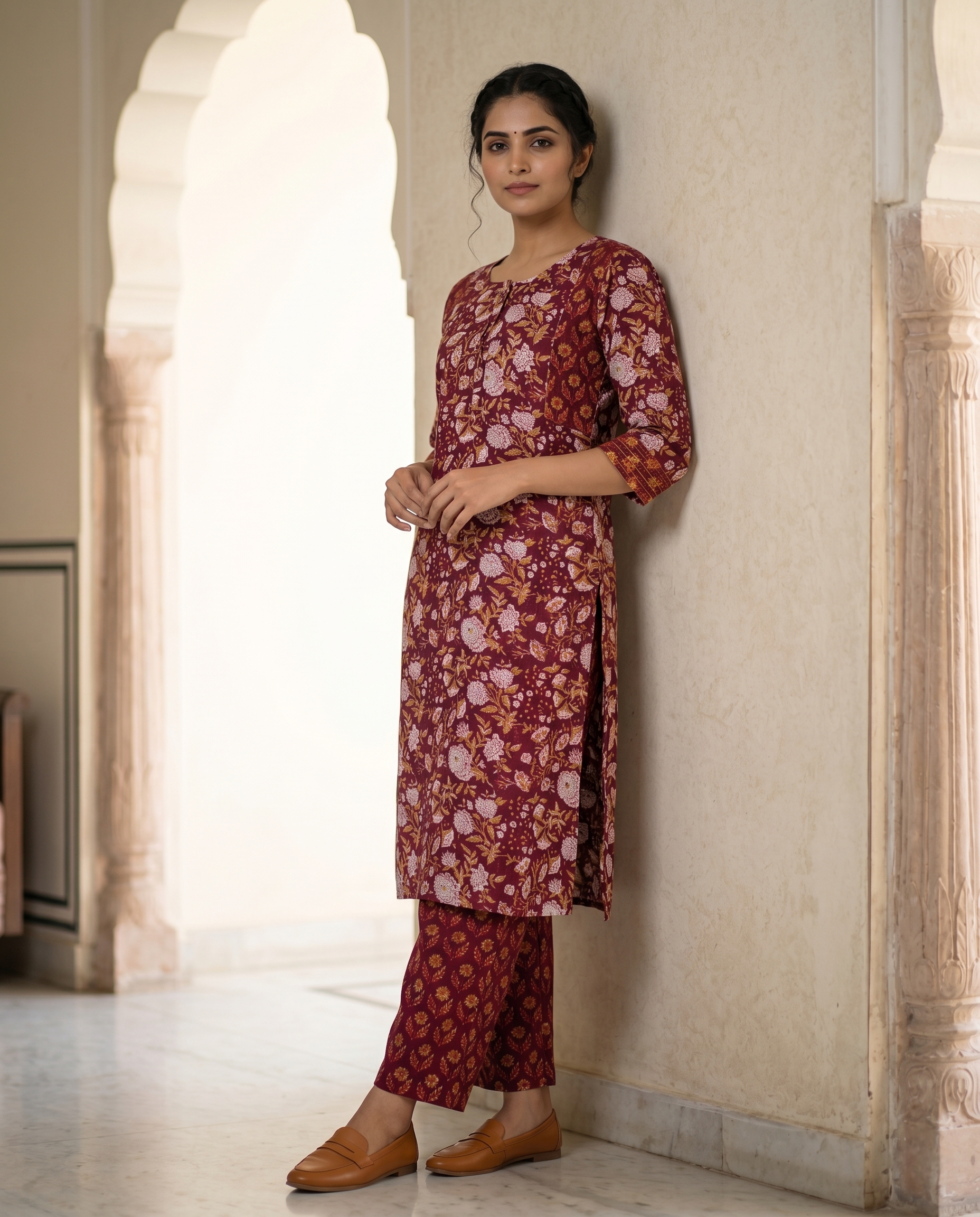 EVERYDAY GRACE KURTA PANT SET - PREMIUM COTTON