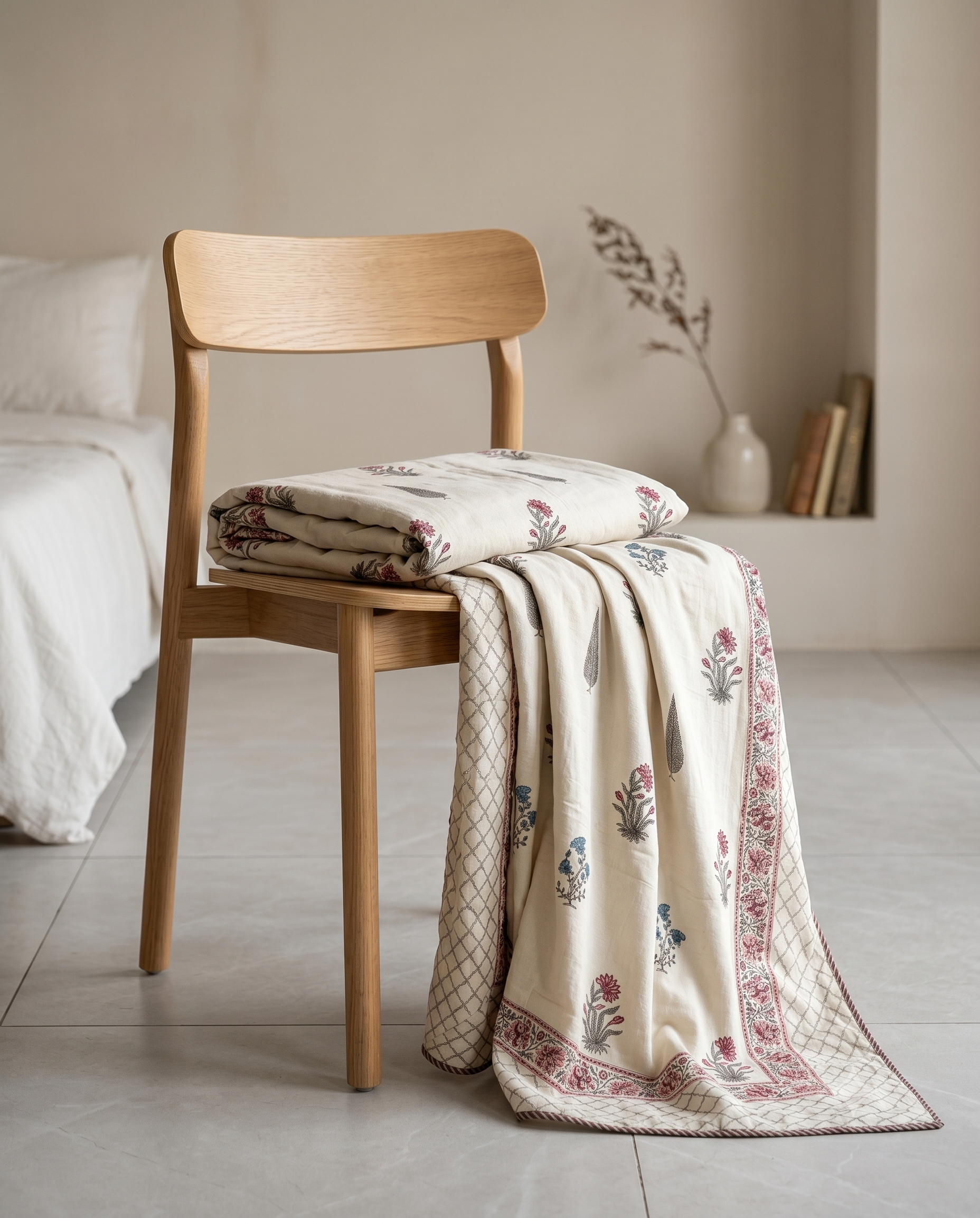 FLORAL BUTI REVERSIBLE COTTON DOHAR