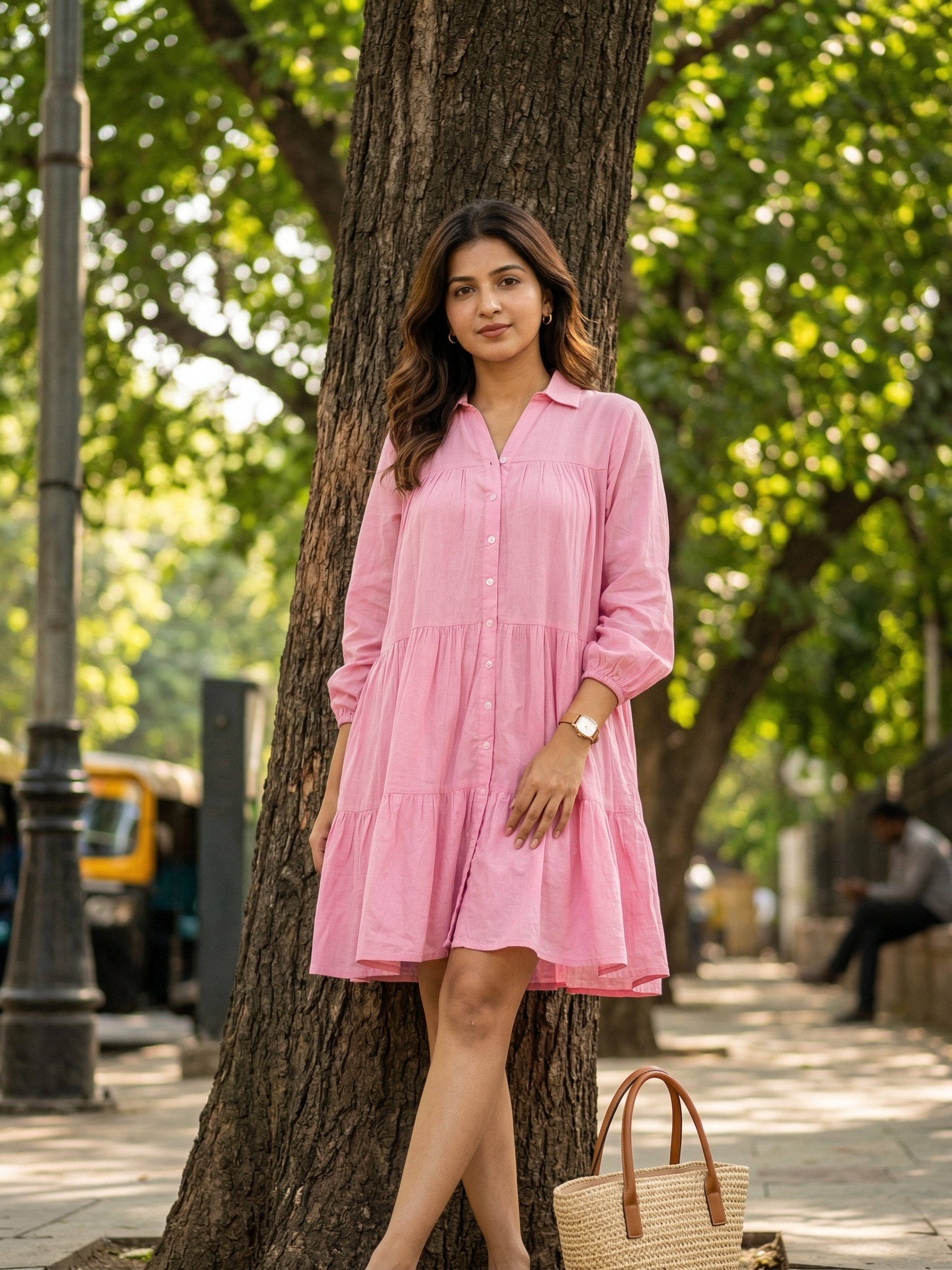Baby Pink Short Mul Frock