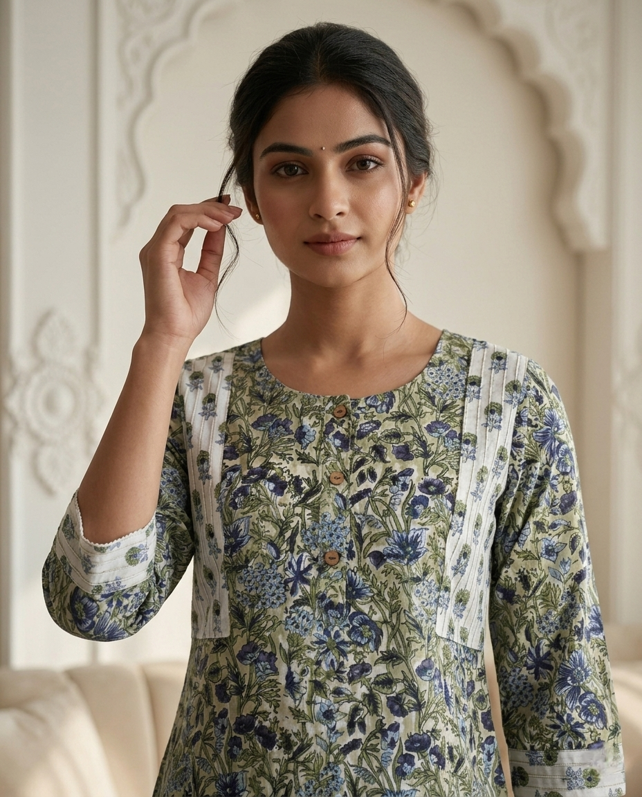 EVERYDAY GRACE KURTA PANT SET - PREMIUM COTTON