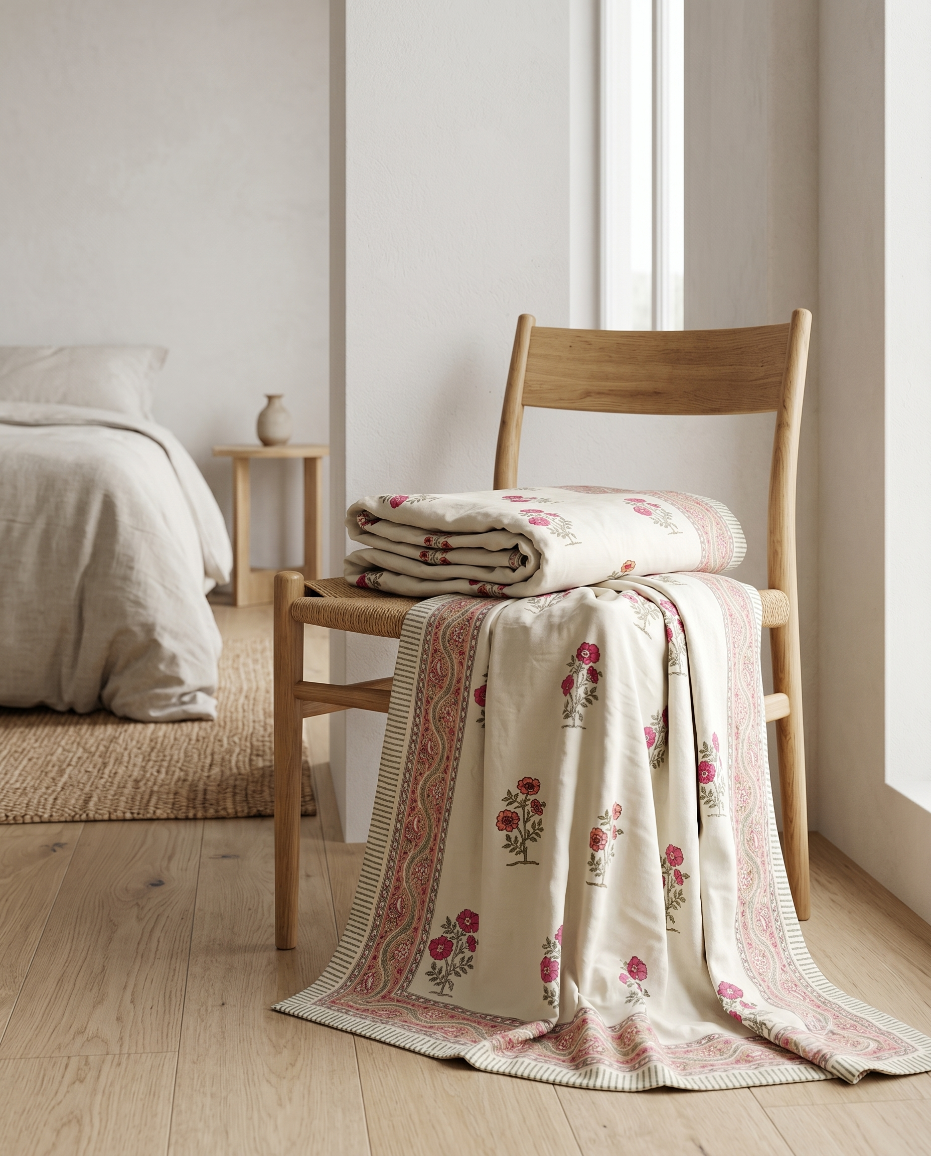 GARDEN BLOOM REVERSIBLE COTTON DOHAR