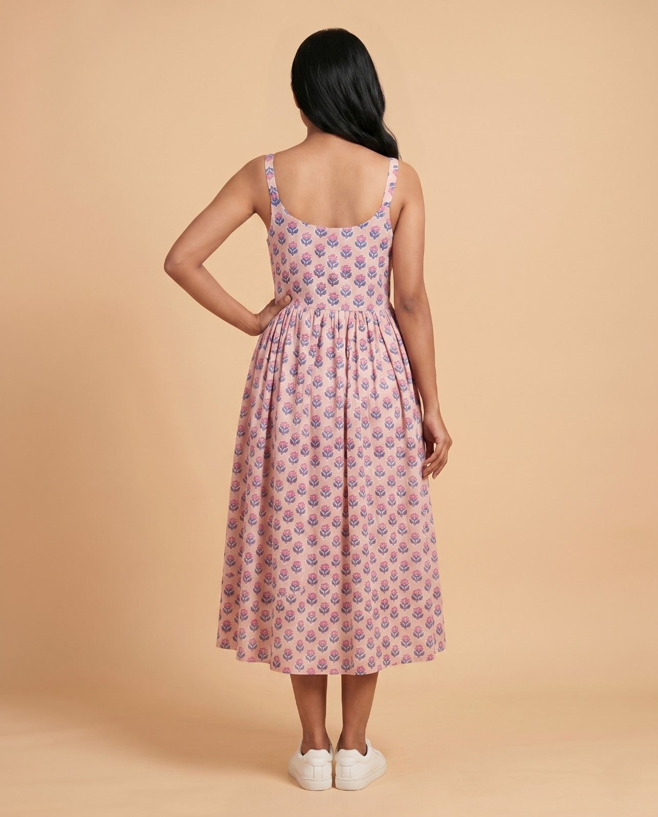 Button-Down Midi Dress (HANDBLOCK)
