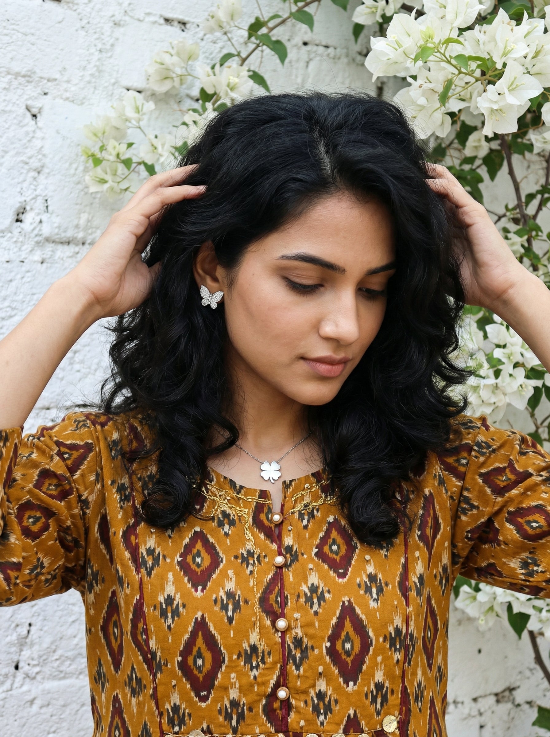 Sequence & Coin Fusion Cotton Mustard Yellow KP Set