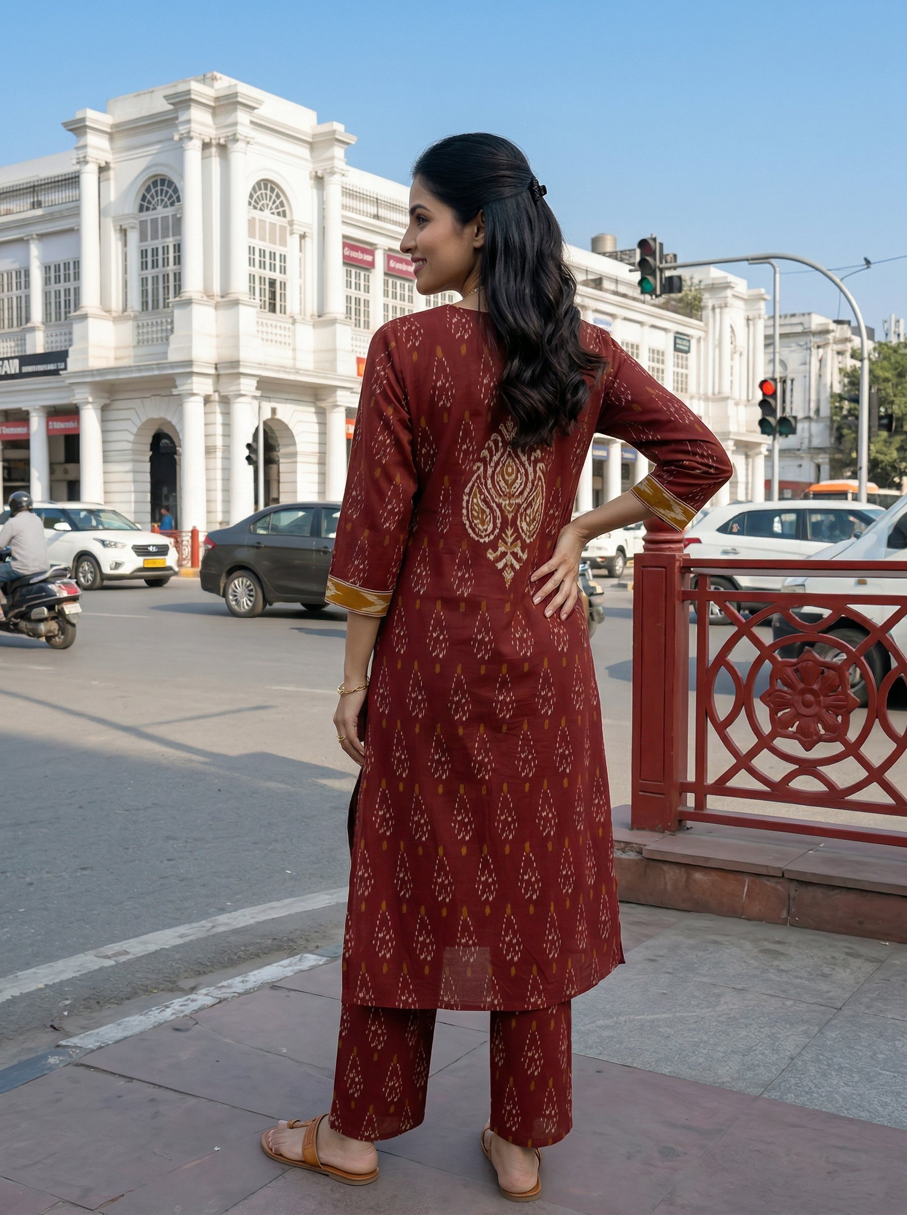 URBAN GRACE COTTON DEEP RUST KP SET