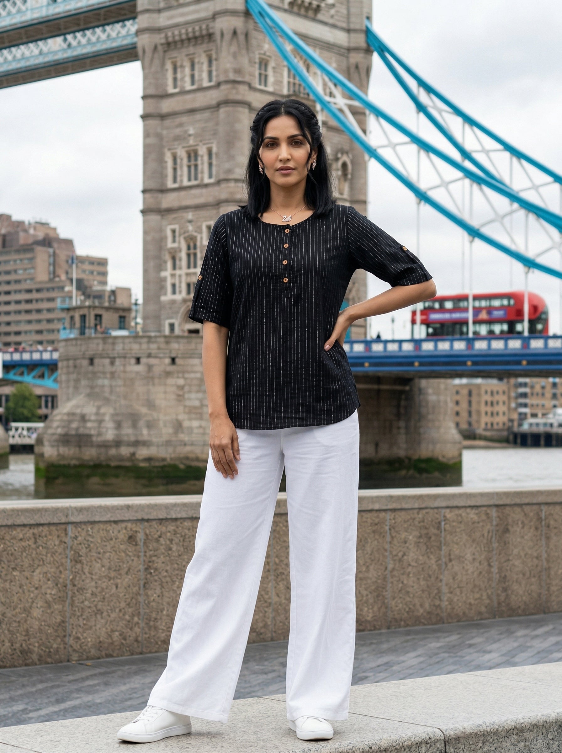 CLASSIC COMFORT BLACK COTTON TOP