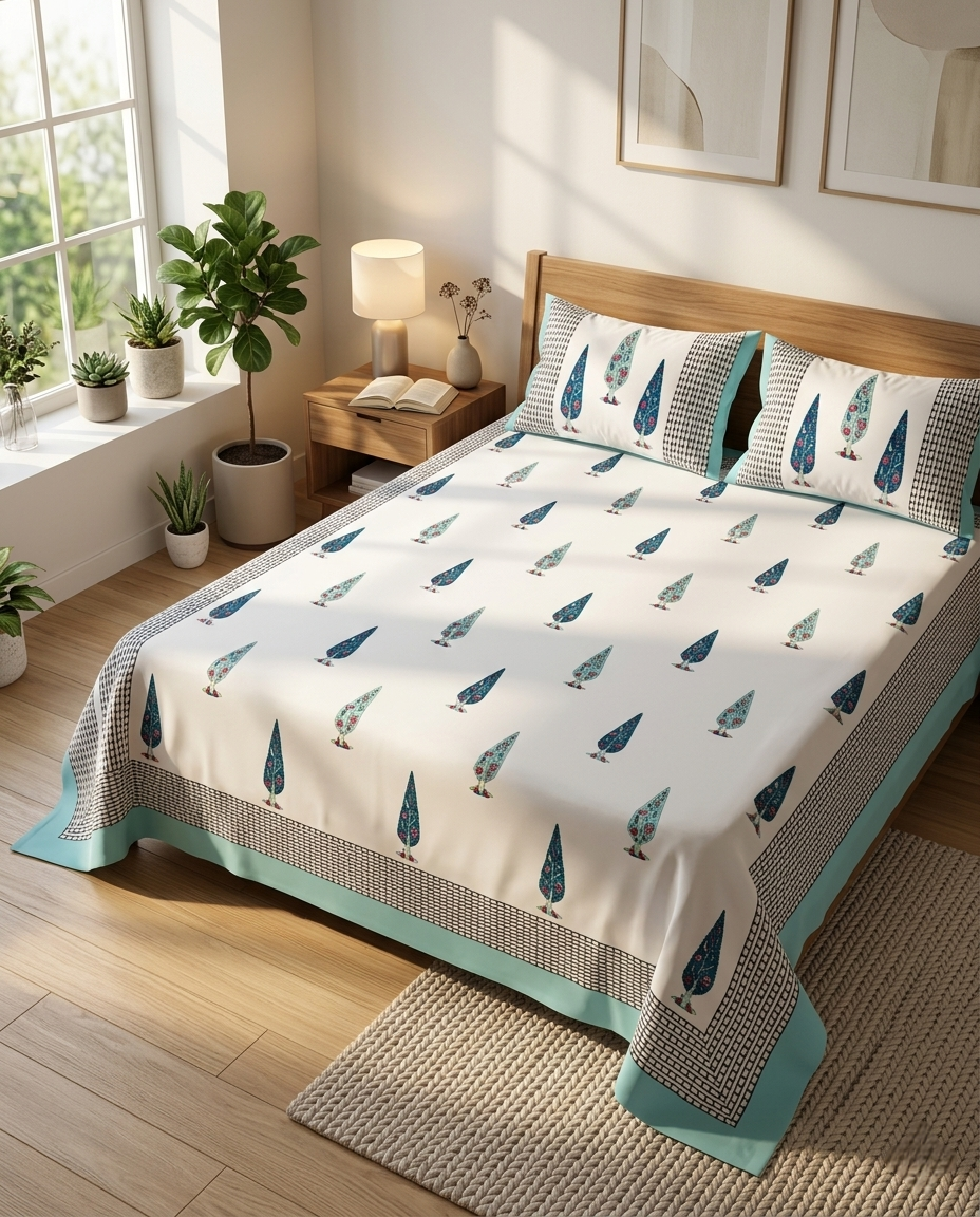 THE OASIS TREE SYMPHONY PREMIUM BEDSHEET