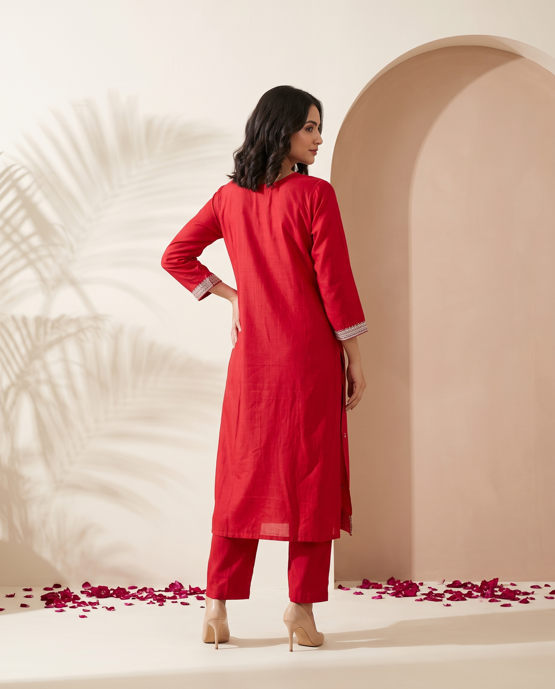 SOFT SILK KURTA PANT DUPATTA SET