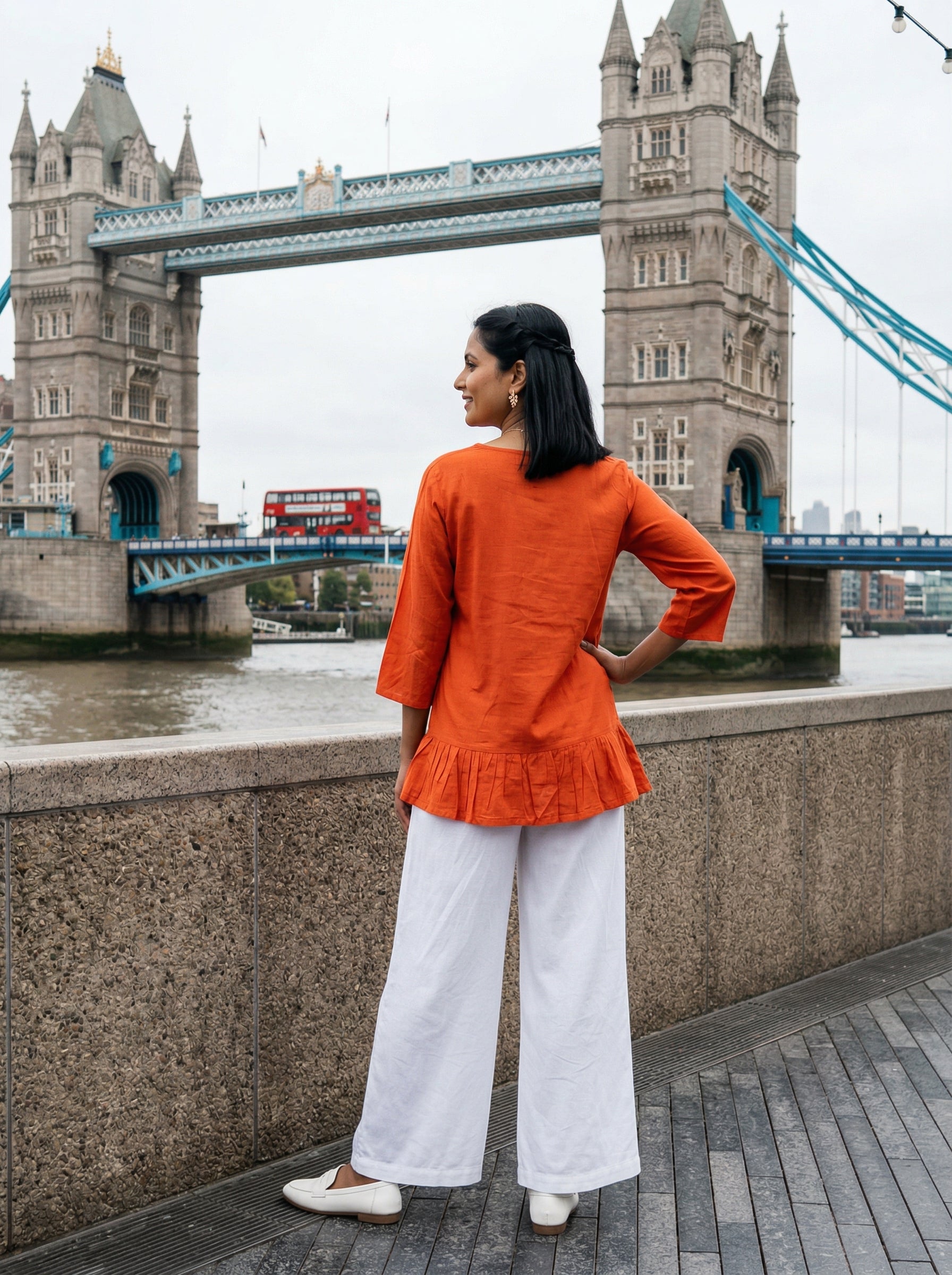 THE LINEAR WAVE RUST COTTON TOP