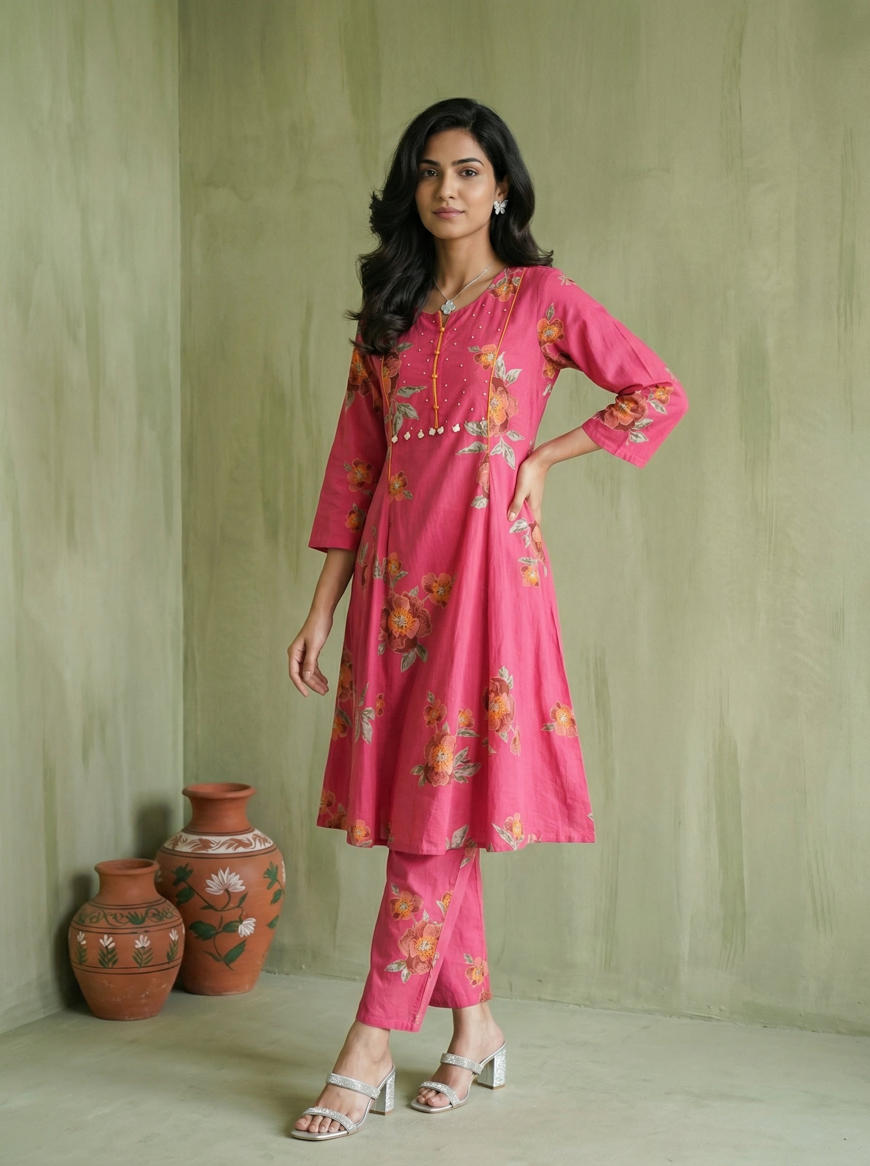 Sequence & Coin Fusion Cotton Pink KP Set