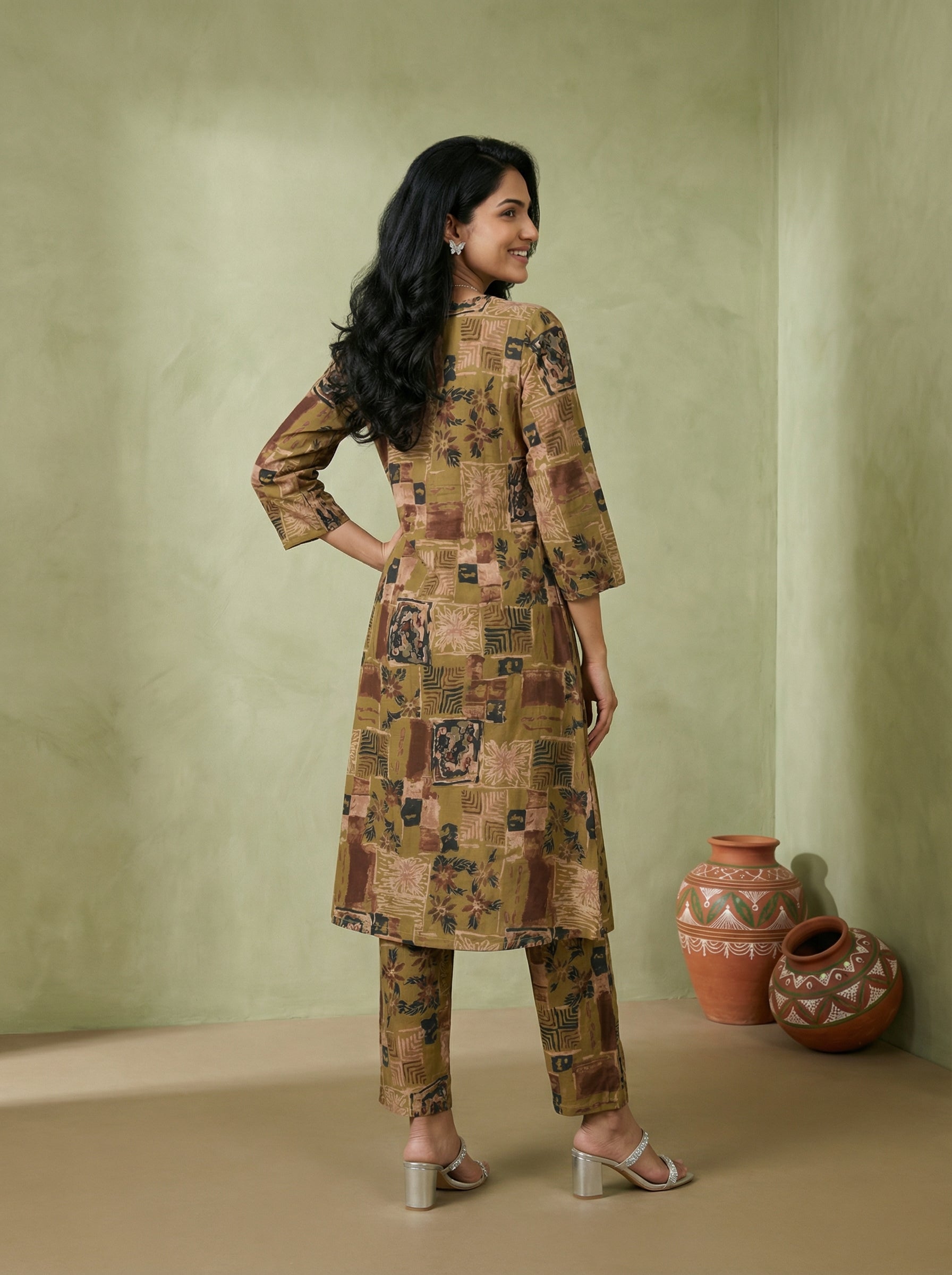 Sequence & Coin Fusion Cotton Green KP Set