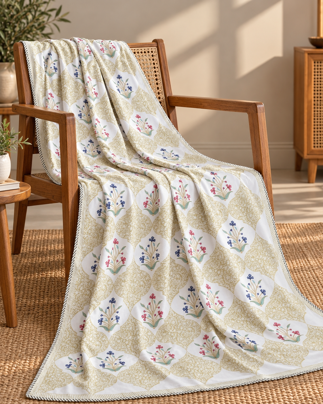 MEHER BOTANICAL JAAL HAND BLOCK COTTON DOHAR