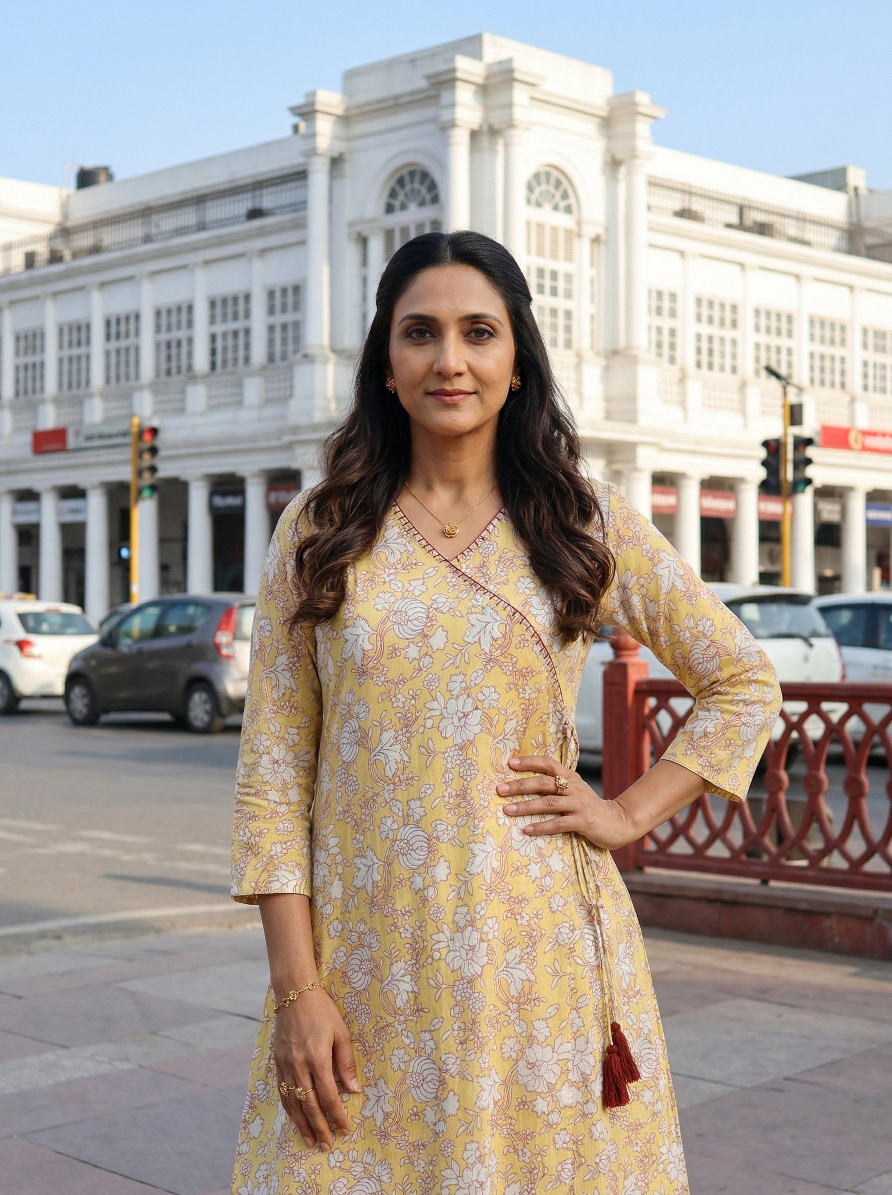 NAZAAKAT YELLOW COTTON KP SET