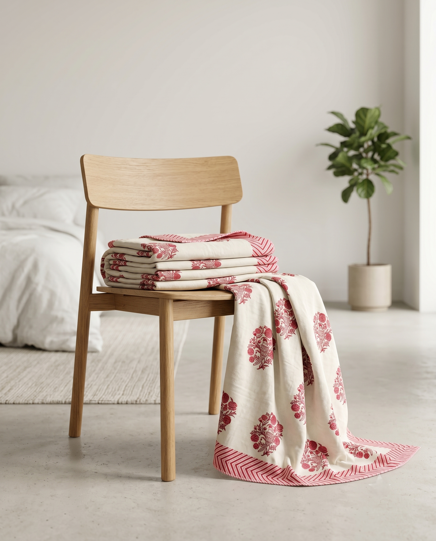 ROSEWOOD BLOOM REVERSIBLE COTTON DOHAR