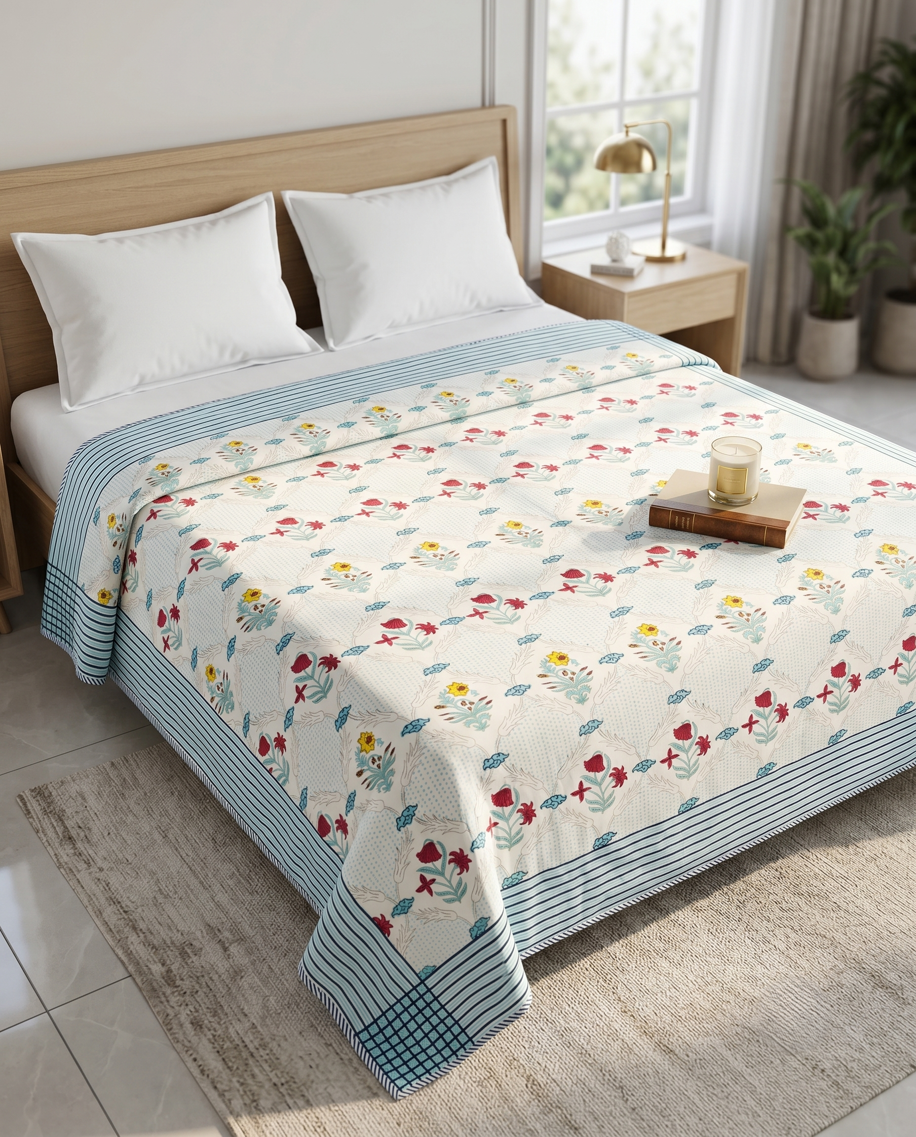 MEADOW BLOOM REVERSIBLE COTTON DOHAR