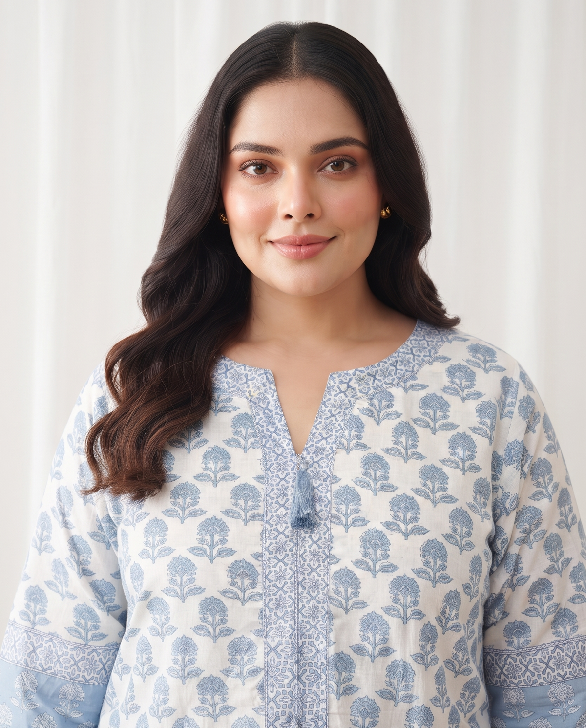 VANYA BOTANICAL 3 PC SET - BLUE